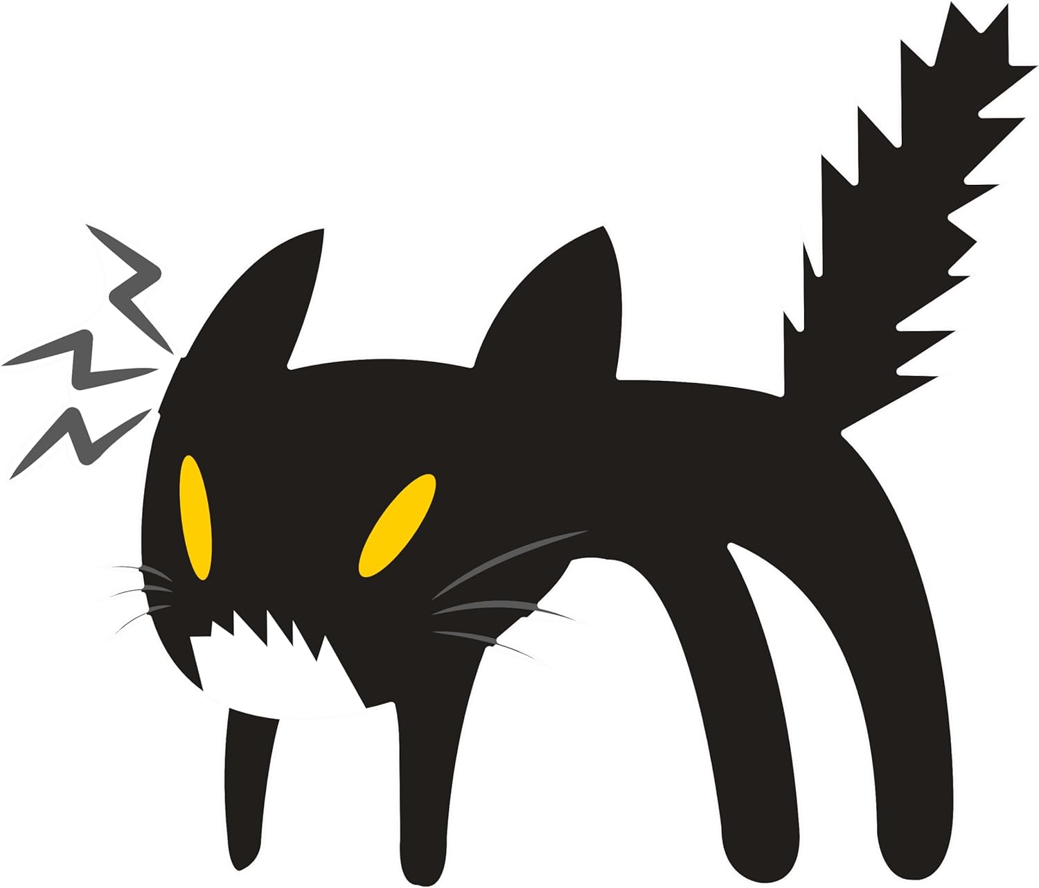 Inspirational Quote Funny Fierce Black Cat Motivational Sticker Vinyl Decal Motivation Stickers- 5" Vinyl Sticker Waterproof
