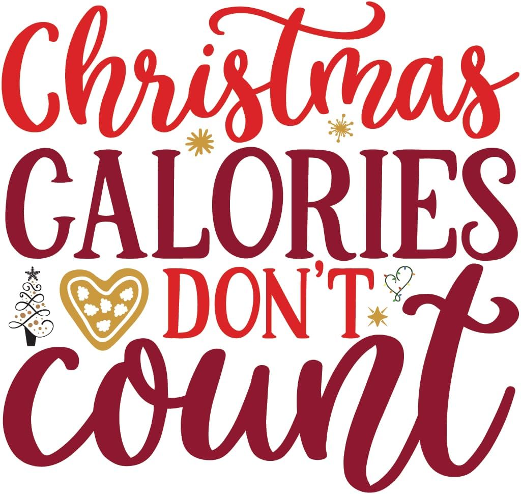 Inspirational Quote Christmas Glory Don't Count Motivational Sticker Vinyl Decal Motivation Stickers- 5" Vinyl Sticker Waterproof