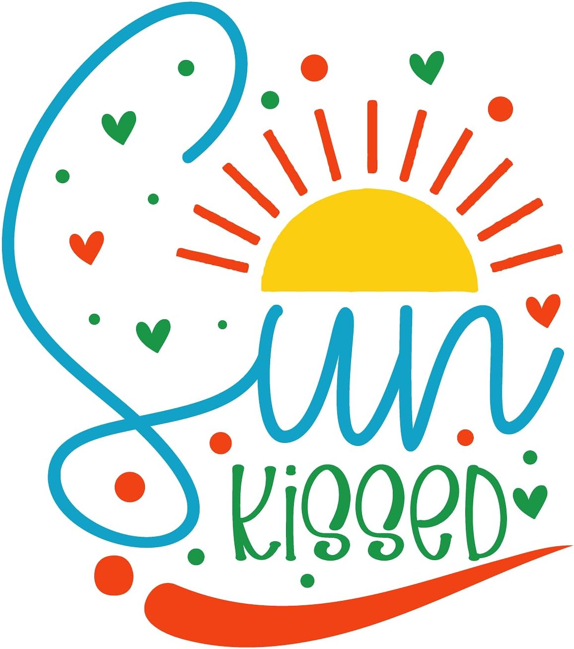 Inspirational Quote "Sun Kissed" Motivational Sticker Vinyl Decal Motivation Stickers- 5" Vinyl Sticker Waterproof