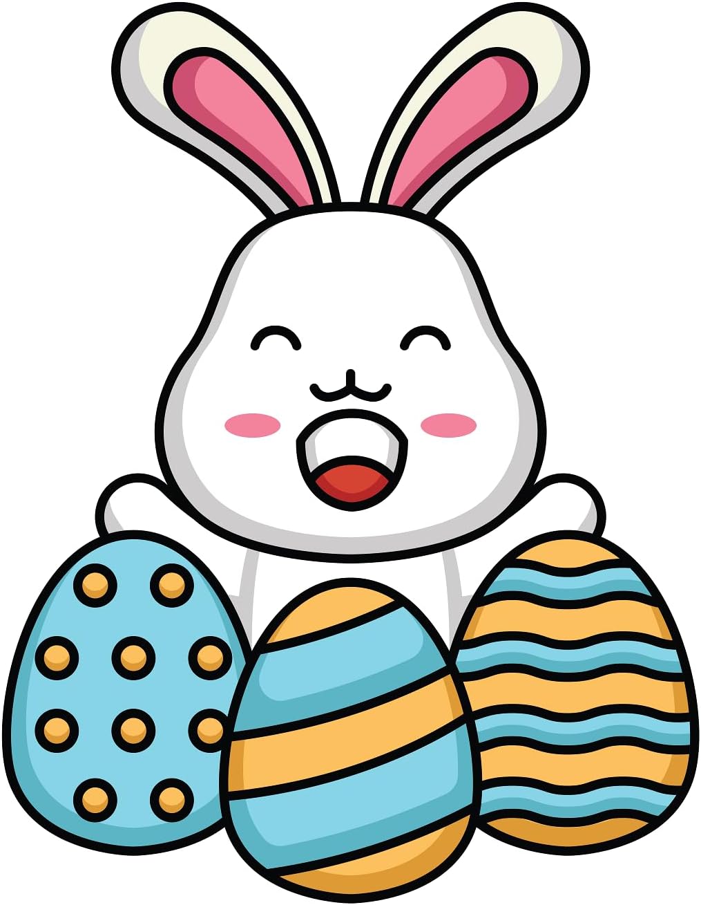 Inspirational Quote "Cute Rabbit" Motivational Sticker Vinyl Decal Motivation Stickers- 5" Vinyl Sticker Waterproof