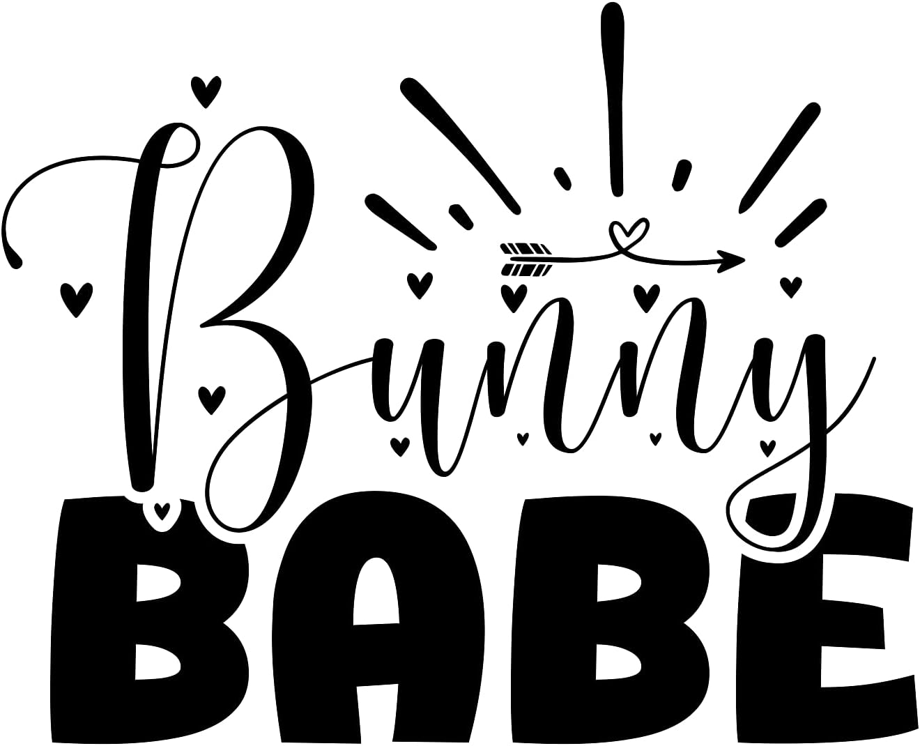 Inspirational Quote "Bunny Babe" Motivational Sticker Vinyl Decal Motivation Stickers- 5" Vinyl Sticker Waterproof