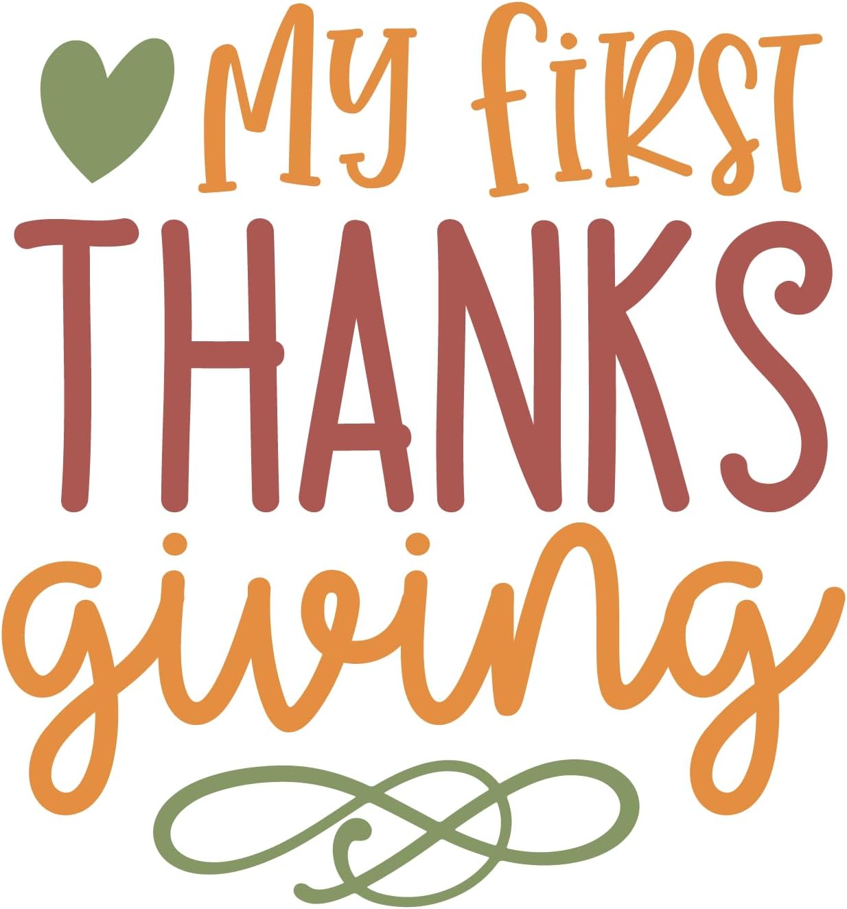 Inspirational Quote My First Thanks Giving Motivational Sticker Vinyl Decal Motivation Stickers- 5" Vinyl Sticker Waterproof