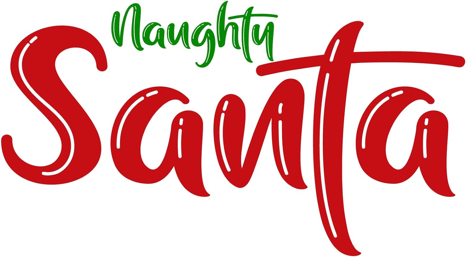 Inspirational Quote "Naughty Santa" Motivational Sticker Vinyl Decal Motivation Stickers- 5" Vinyl Sticker Waterproof