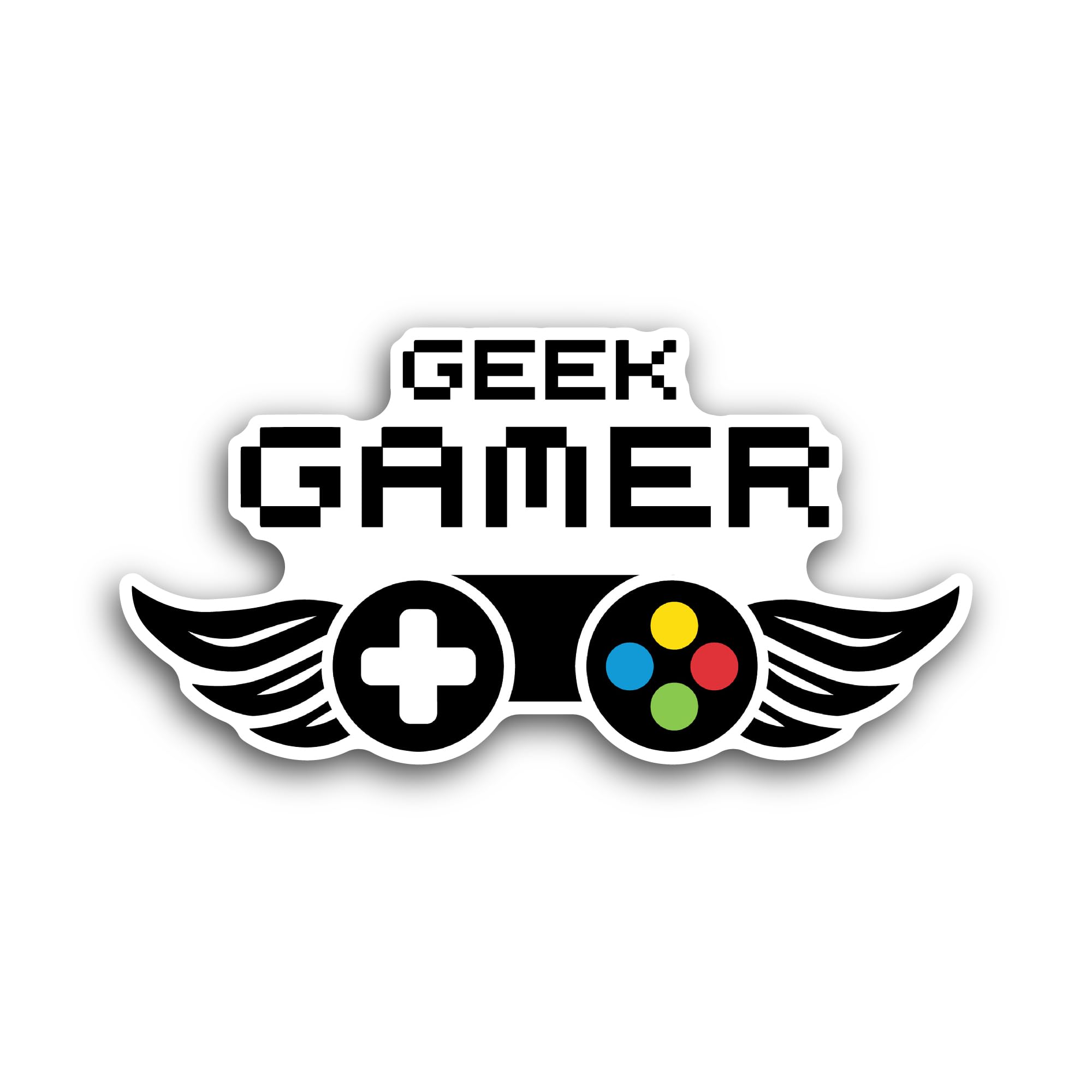 2 (Pieces) 3" and 5" Gaming Decal Sticker, Waterproof Vinyl Decals for Many Purpose Like Cars, Truck