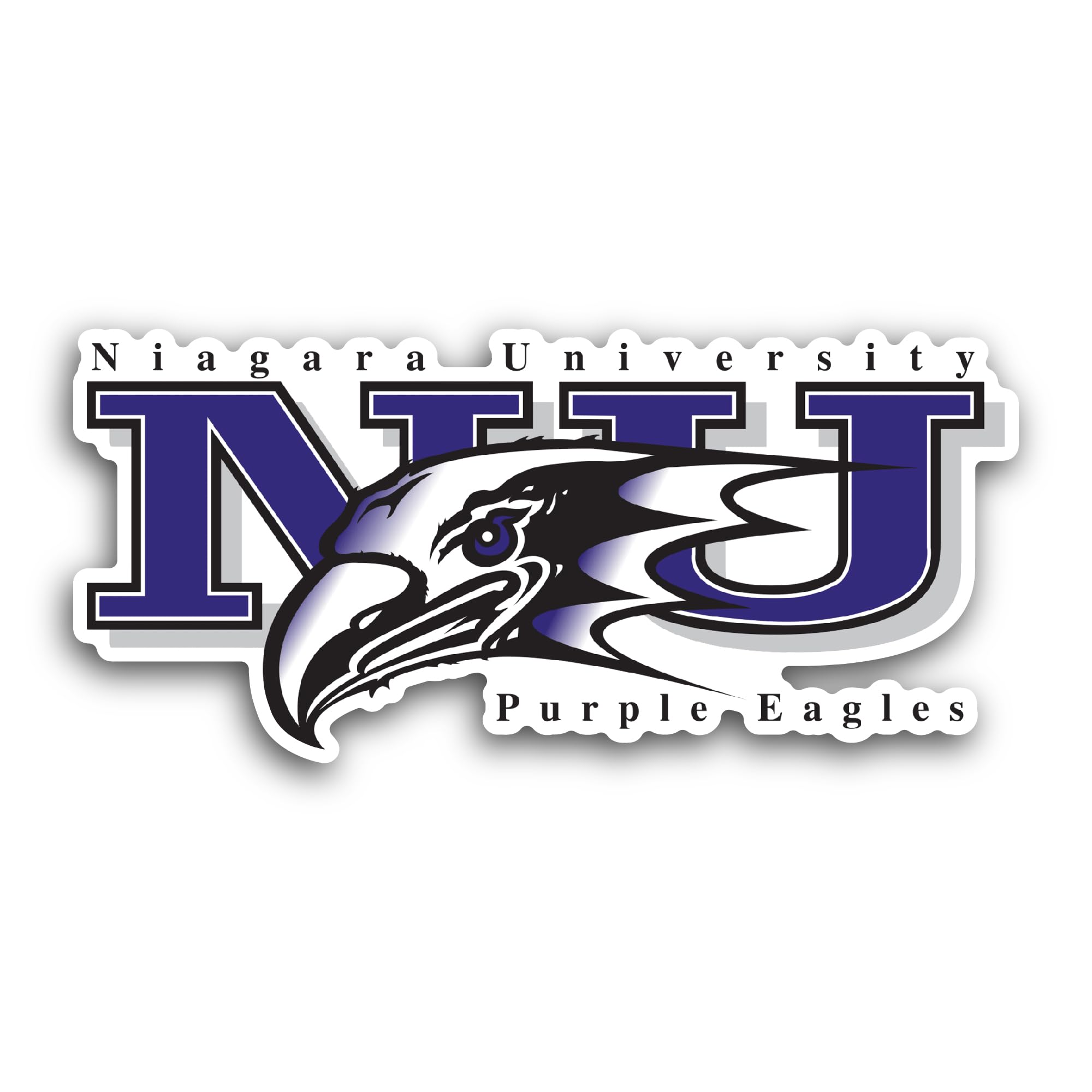 2 (Pieces) 3" and 5" Niagara Purple E@gles Sticker, Waterproof Vinyl Decals for Many Purpose Like Ca