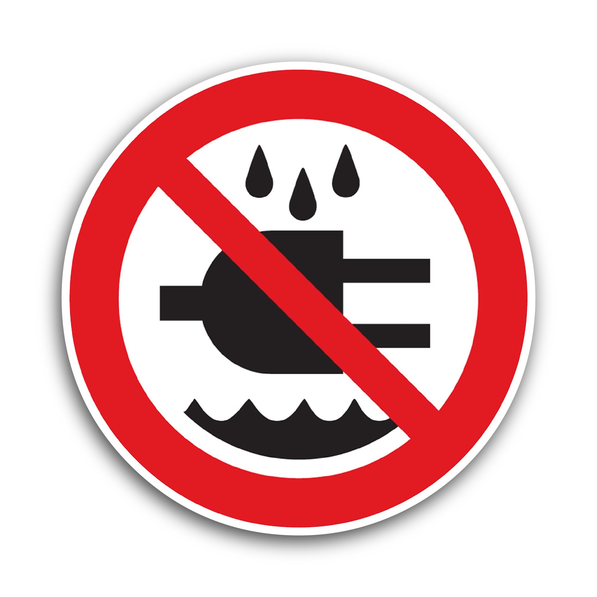 2 (Pieces) 3" and 5" Do Not Expose to Water Sticker, Waterproof Vinyl Decals for Many Purpose Like C