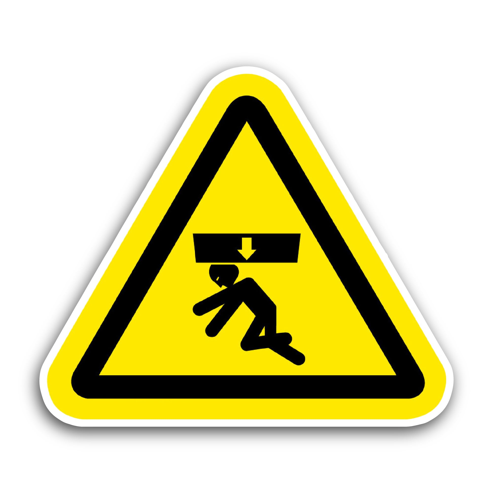 2 (Pieces) 3" and 5" Warning Lift Correctly Sticker, Waterproof Vinyl Decals for Many Purpose Like C