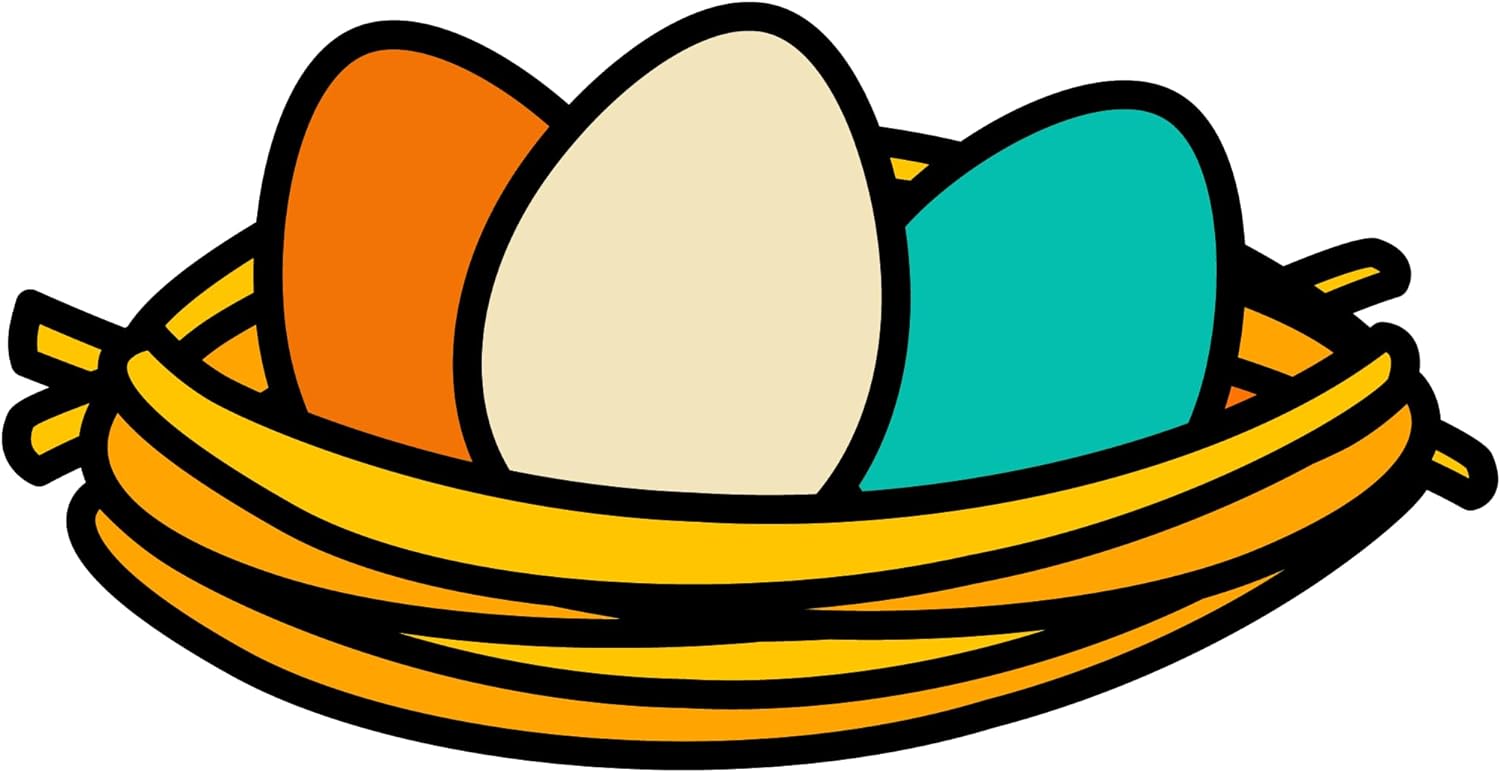 Inspirational Quote "Easter Egg in Chicken Cube" Motivational Sticker Vinyl Decal Motivation Stickers- 5" Vinyl Sticker Waterproof