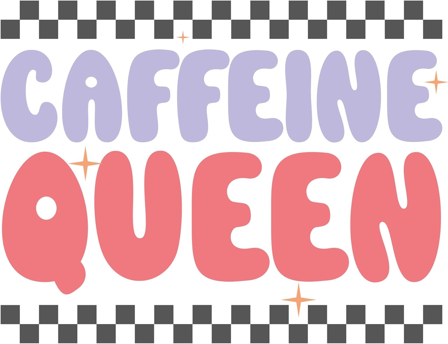 Inspirational Quote "Caffeine Quee, Great Gift Sticker" Motivational Sticker Vinyl Decal Motivation Stickers- 5" Vinyl Sticker Waterproof