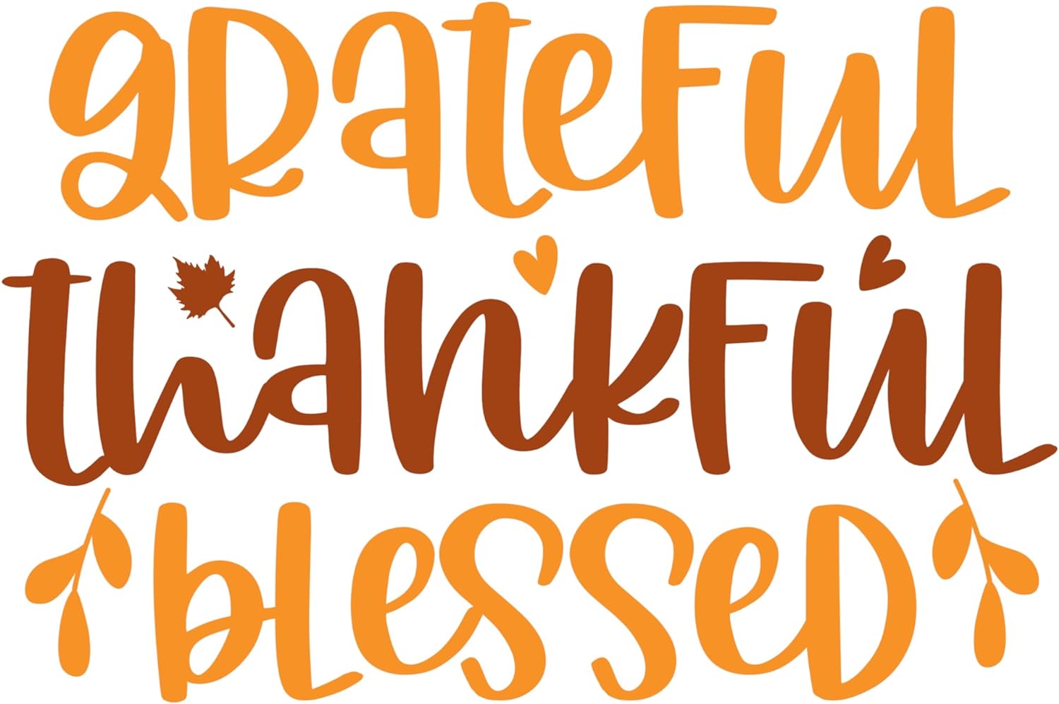 Inspirational Quote Grateful Thankful Blessed Motivational Sticker Vinyl Decal Motivation Stickers- 5" Vinyl Sticker Waterproof