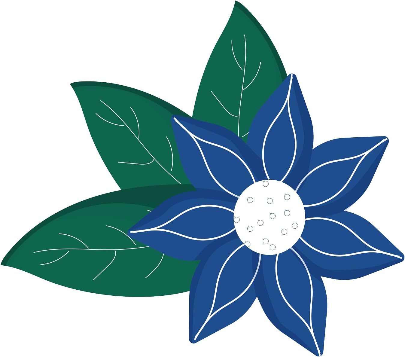 Inspirational Quote Simple Flower with Green Leaf Motivational Sticker Vinyl Decal Motivation Stickers- 5" Vinyl Sticker Waterproof