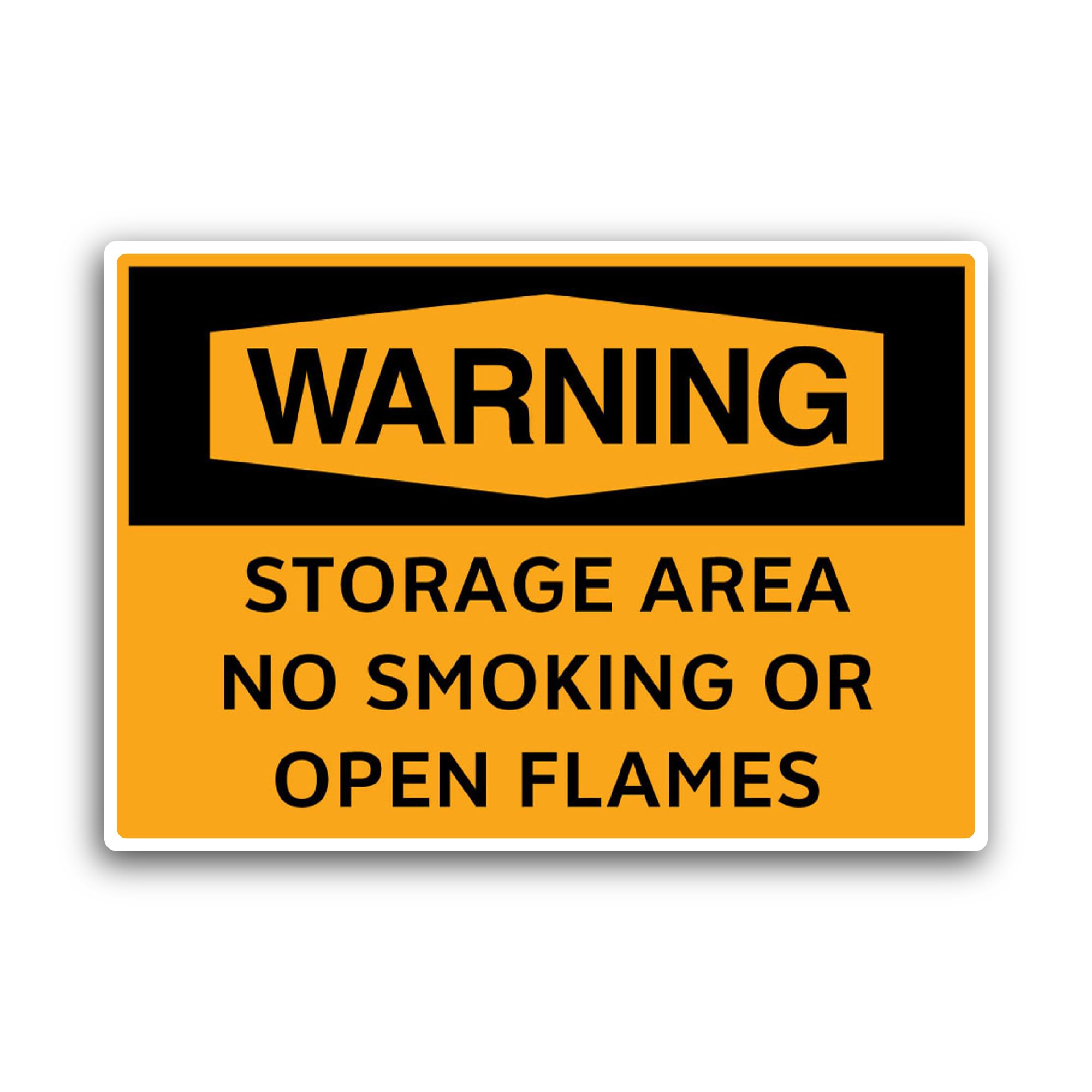 2 (Pieces) 3" and 5" Storage Area Sticker, Waterproof Vinyl Decals for Many Purpose Like Cars, Truck