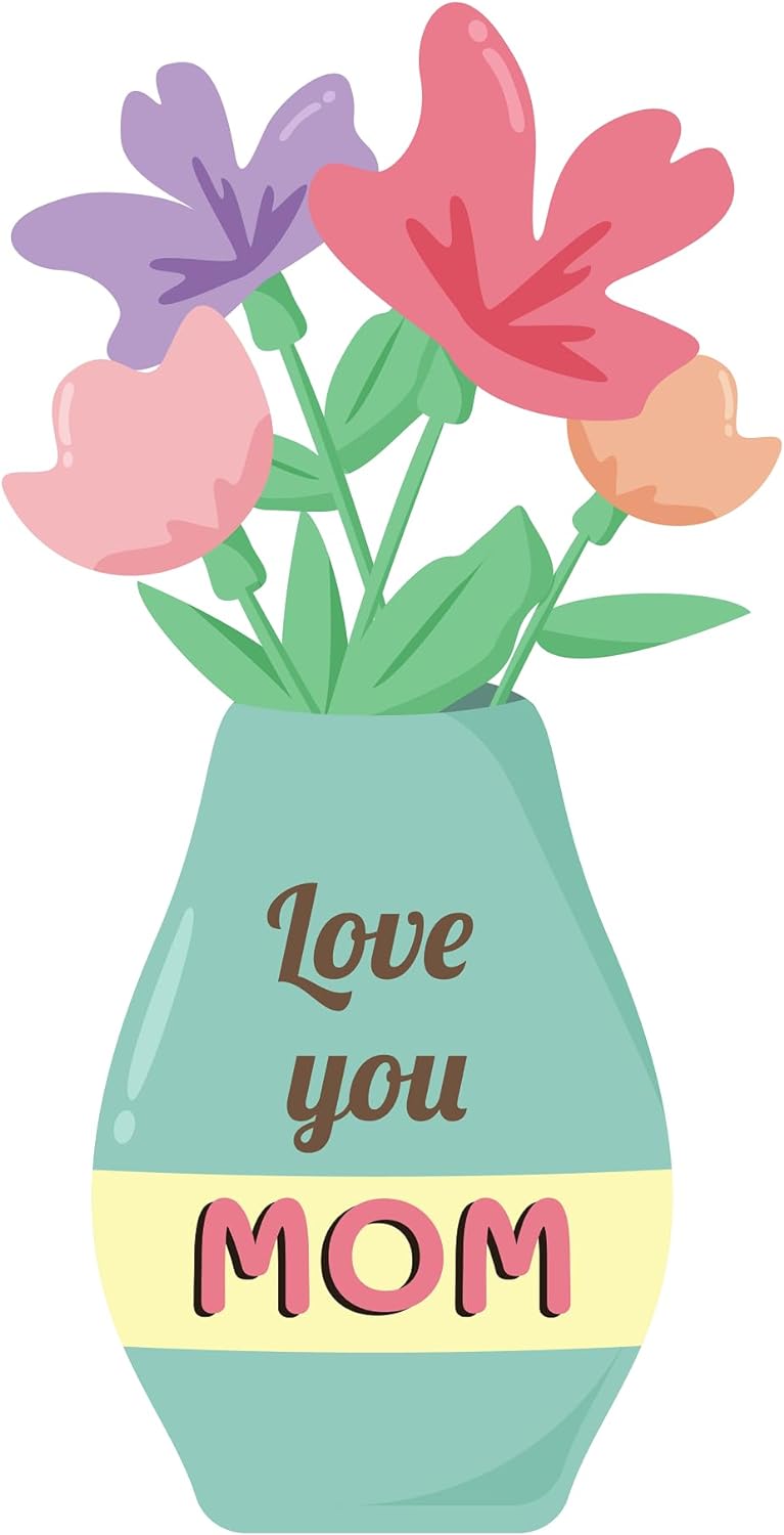 Inspirational Quote "Love You mom-Sticker" Motivational Sticker Vinyl Decal Motivation Stickers- 5" Vinyl Sticker Waterproof