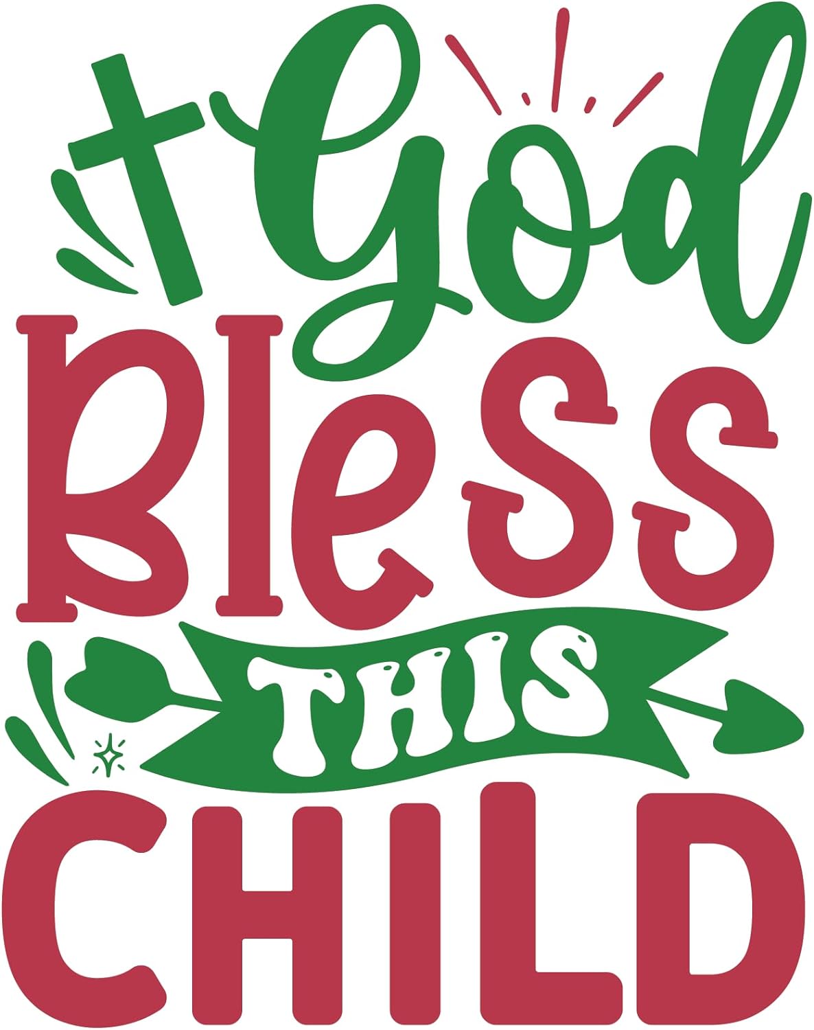 Inspirational Quote "God Bless This Child Pretty Sticker" Motivational Sticker Vinyl Decal Motivation Stickers- 5" Vinyl Sticker Waterproof