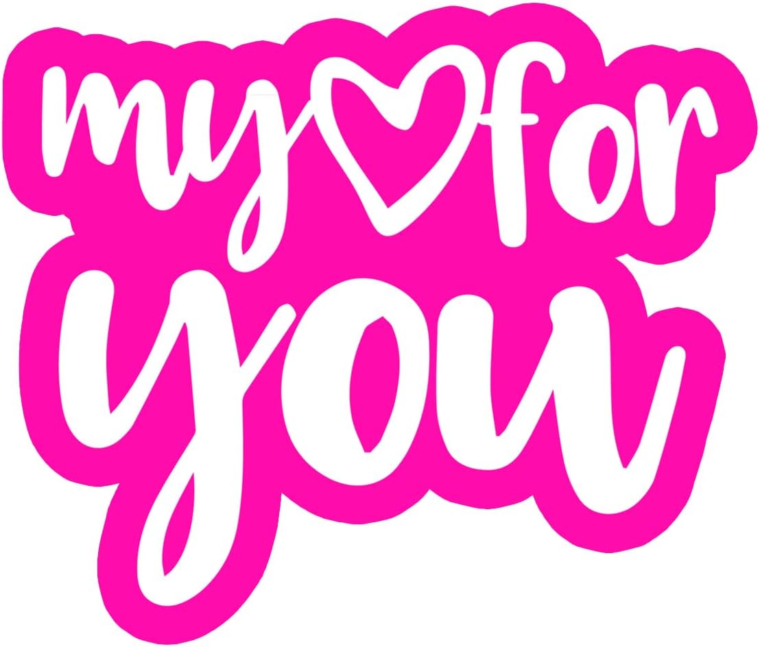 Inspirational Quote My Love for You Motivational Sticker Vinyl Decal Motivation Stickers- 5" Vinyl Sticker Waterproof