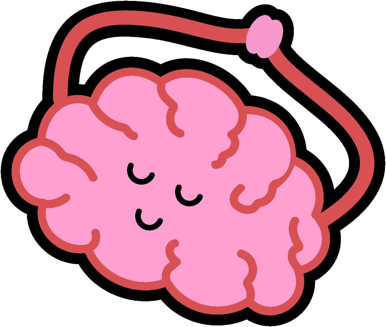 Inspirational Quote "Cute Brain" Motivational Sticker Vinyl Decal Motivation Stickers- 5" Vinyl Sticker Waterproof