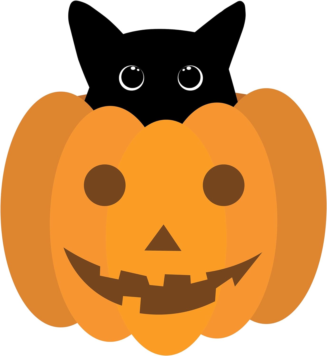 Inspirational Quote Cute Cat in Smily Pumpkin Motivational Sticker Vinyl Decal Motivation Stickers- 5" Vinyl Sticker Waterproof