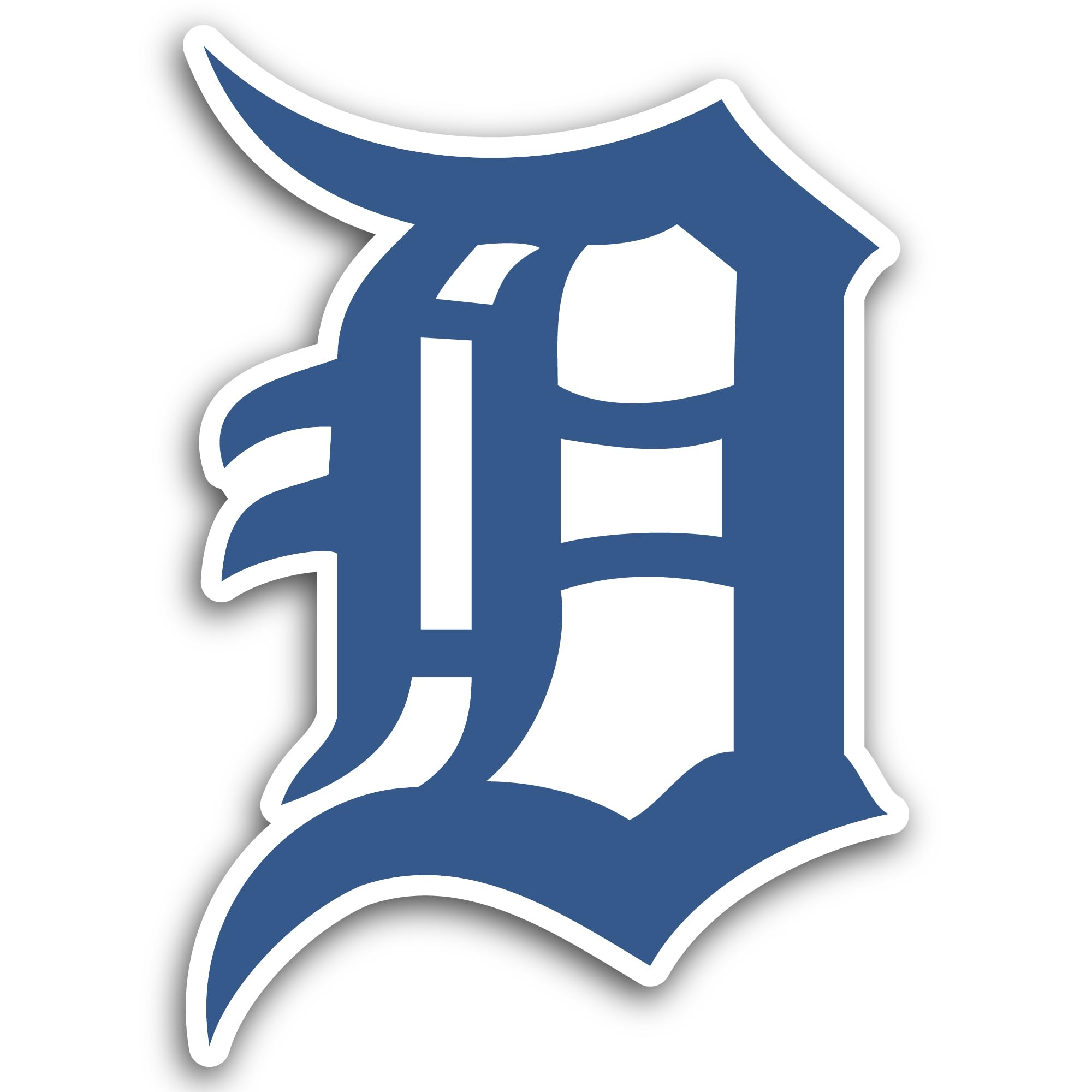 2 (Pieces) 3" and 5" Detr0it Tigers Logo Sticker, Waterproof Vinyl Decals for Many Purpose Like Cars