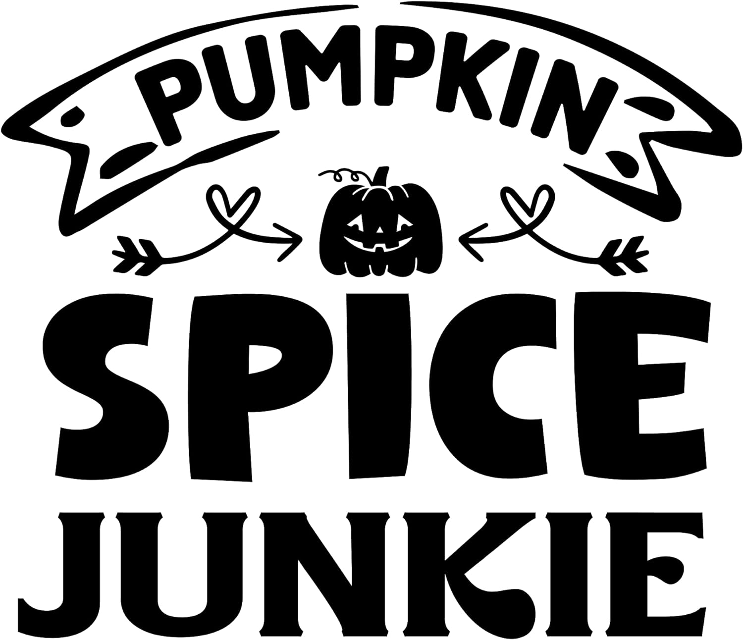 Inspirational Quote Pumpkin Spice Junkie Motivational Sticker Vinyl Decal Motivation Stickers- 5" Vinyl Sticker Waterproof