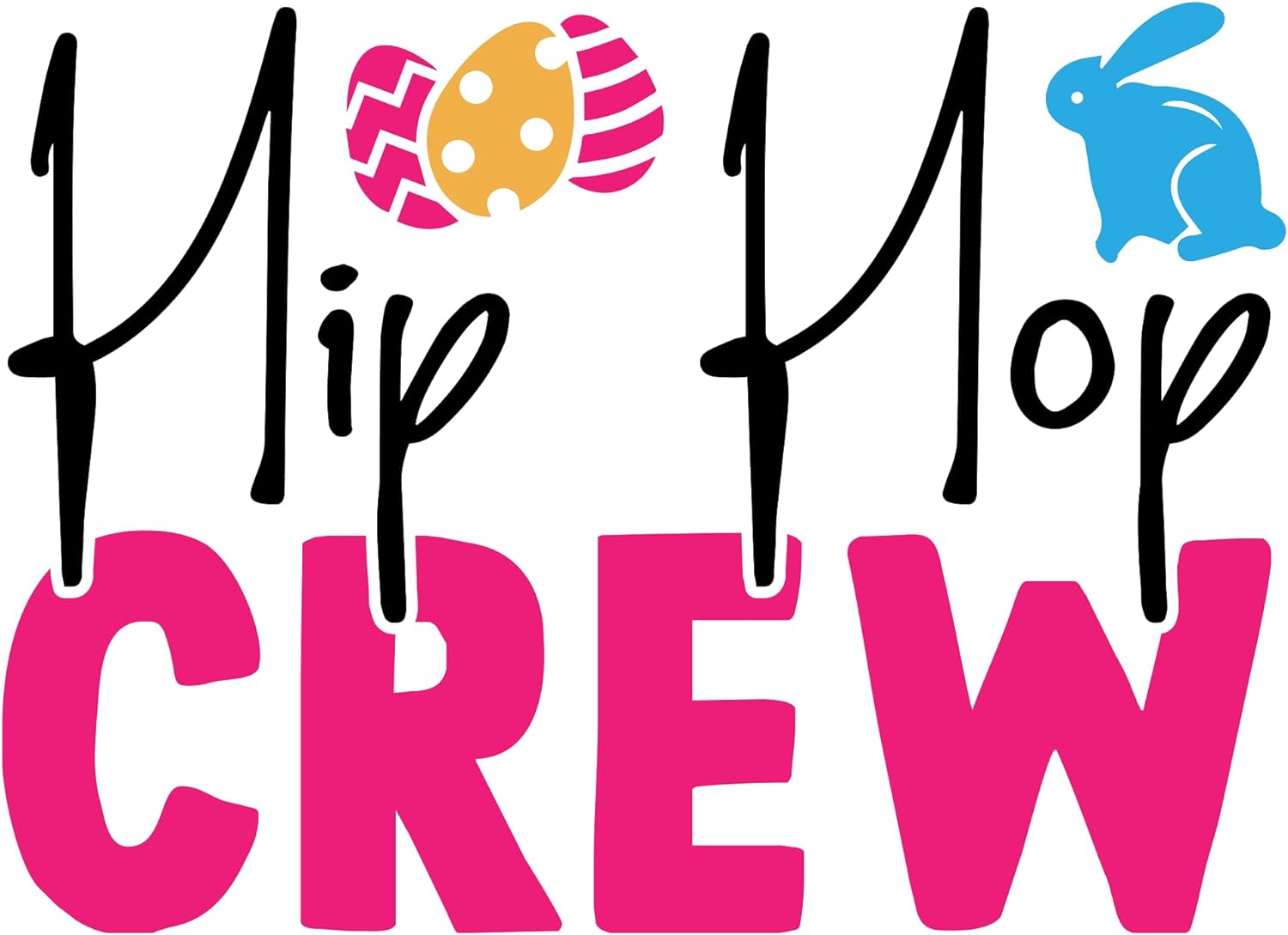 Inspirational Quote "Hip Hop Crew" Motivational Sticker Vinyl Decal Motivation Stickers- 5" Vinyl Sticker Waterproof