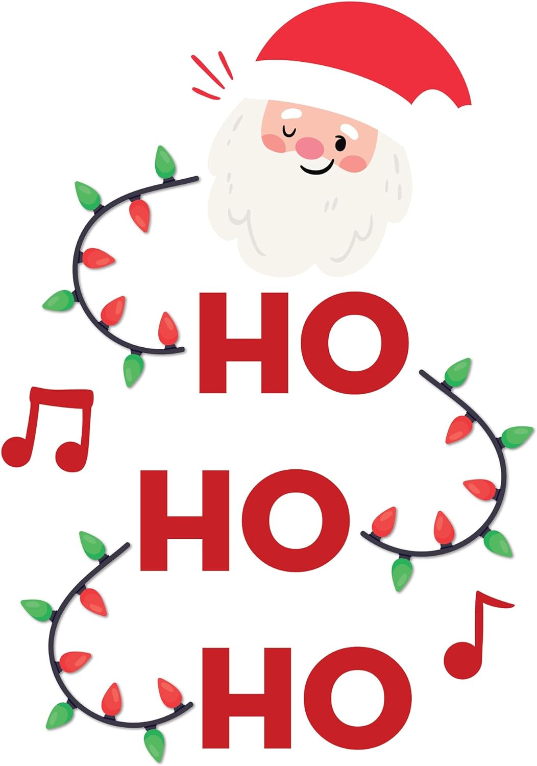 Inspirational Quote Ho HO HO Santa Red Hat Motivational Sticker Vinyl Decal Motivation Stickers- 5" Vinyl Sticker Waterproof