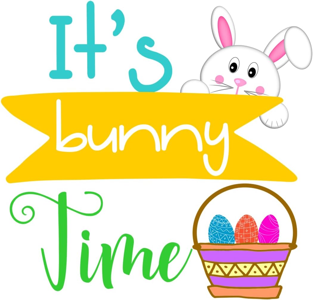 Inspirational Quote "Its Bunny Time" Motivational Sticker Vinyl Decal Motivation Stickers- 5" Vinyl Sticker Waterproof