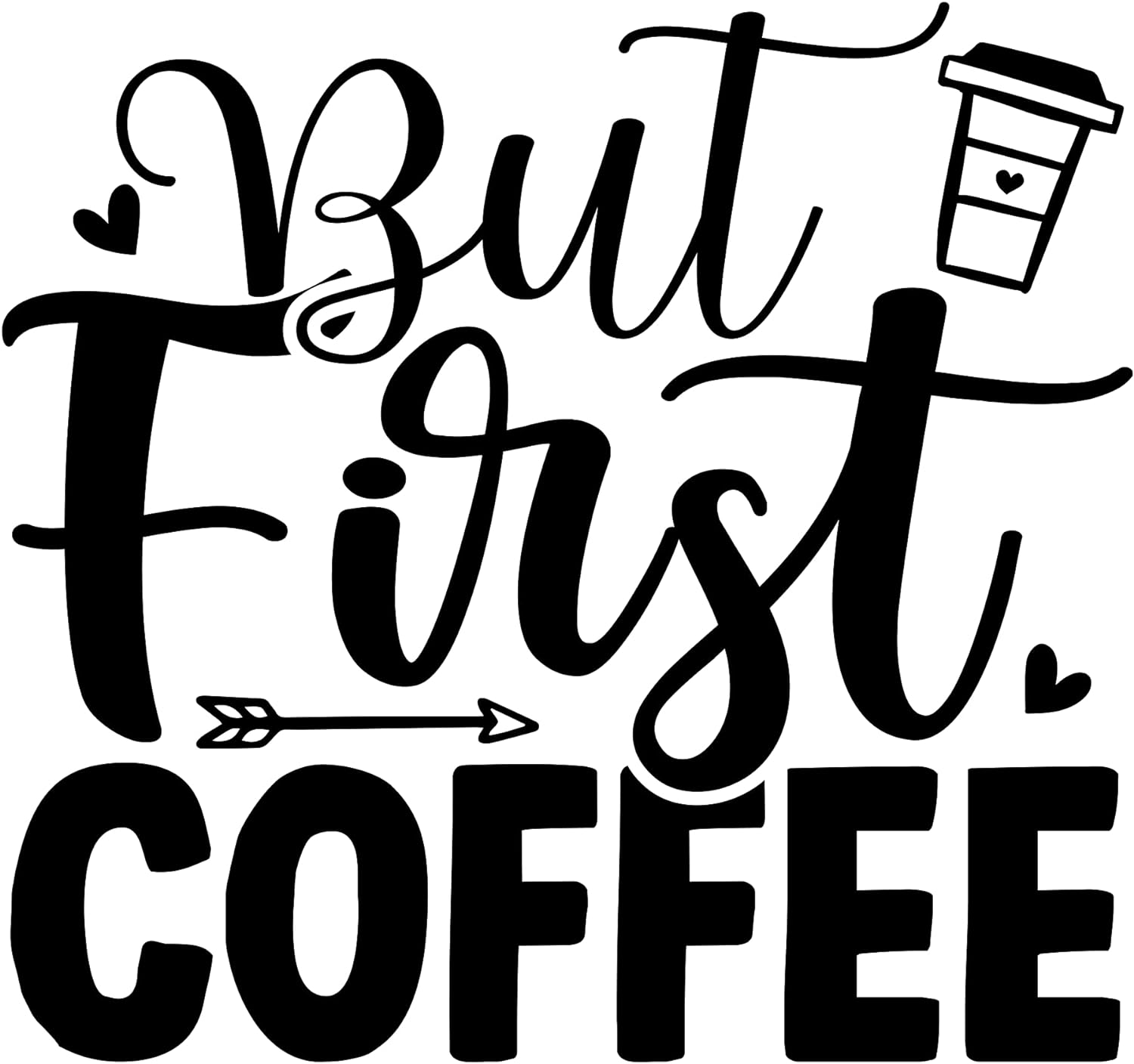 Inspirational Quote "Coffee is My Spirit Animal" Motivational Sticker Vinyl Decal Motivation Stickers- 5" Vinyl Sticker Waterproof