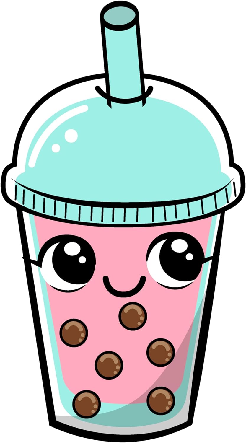 Inspirational Quote Cute Bubble Tea Motivational Sticker Vinyl Decal Motivation Stickers- 5" Vinyl Sticker Waterproof