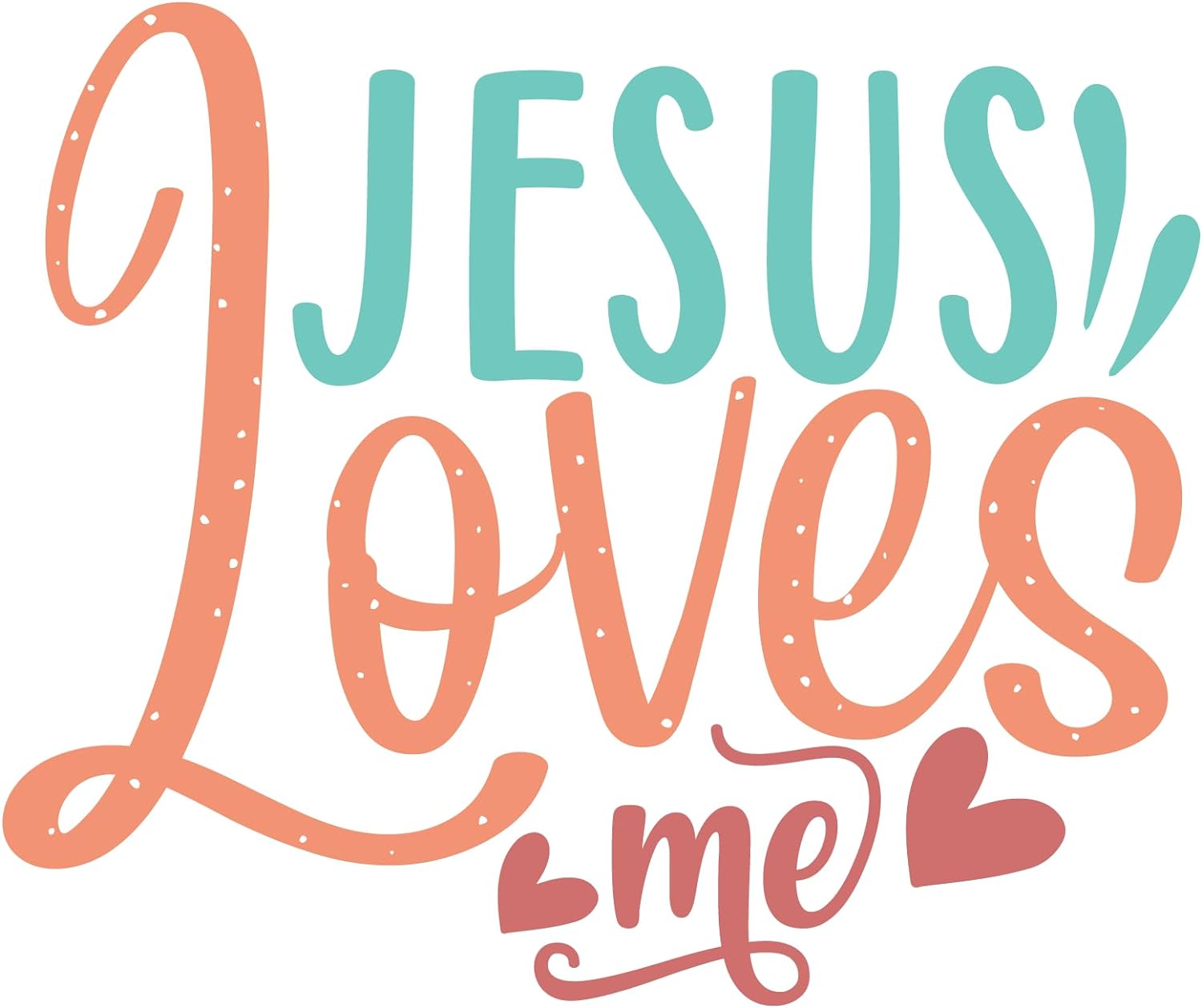 Inspirational Quote "Jesus Love Me. Sticker Gifts" Motivational Sticker Vinyl Decal Motivation Stickers- 5" Vinyl Sticker Waterproof