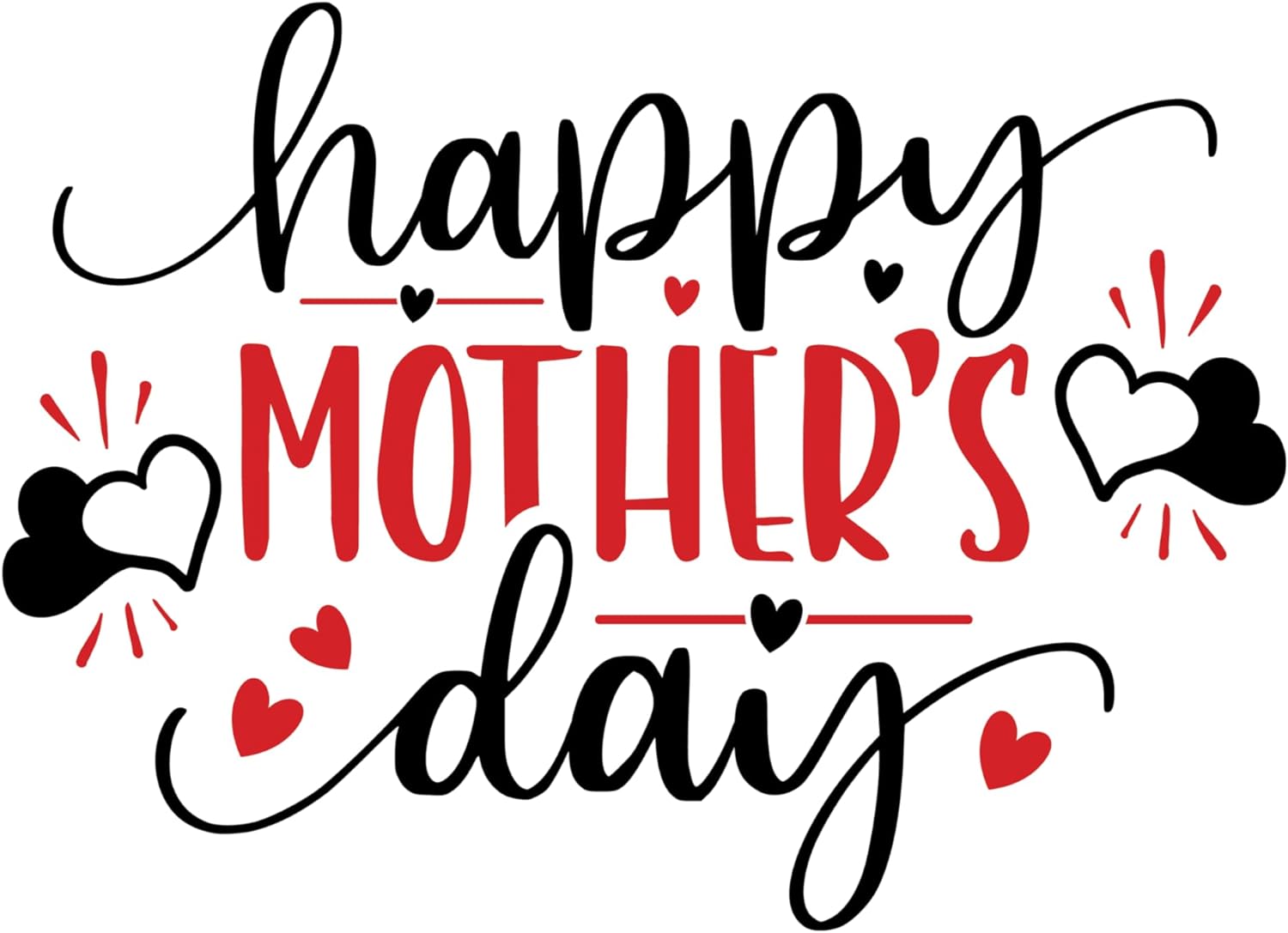 Inspirational Quote "Happy Mother's Day- Sticker" Motivational Sticker Vinyl Decal Motivation Stickers- 5" Vinyl Sticker Waterproof