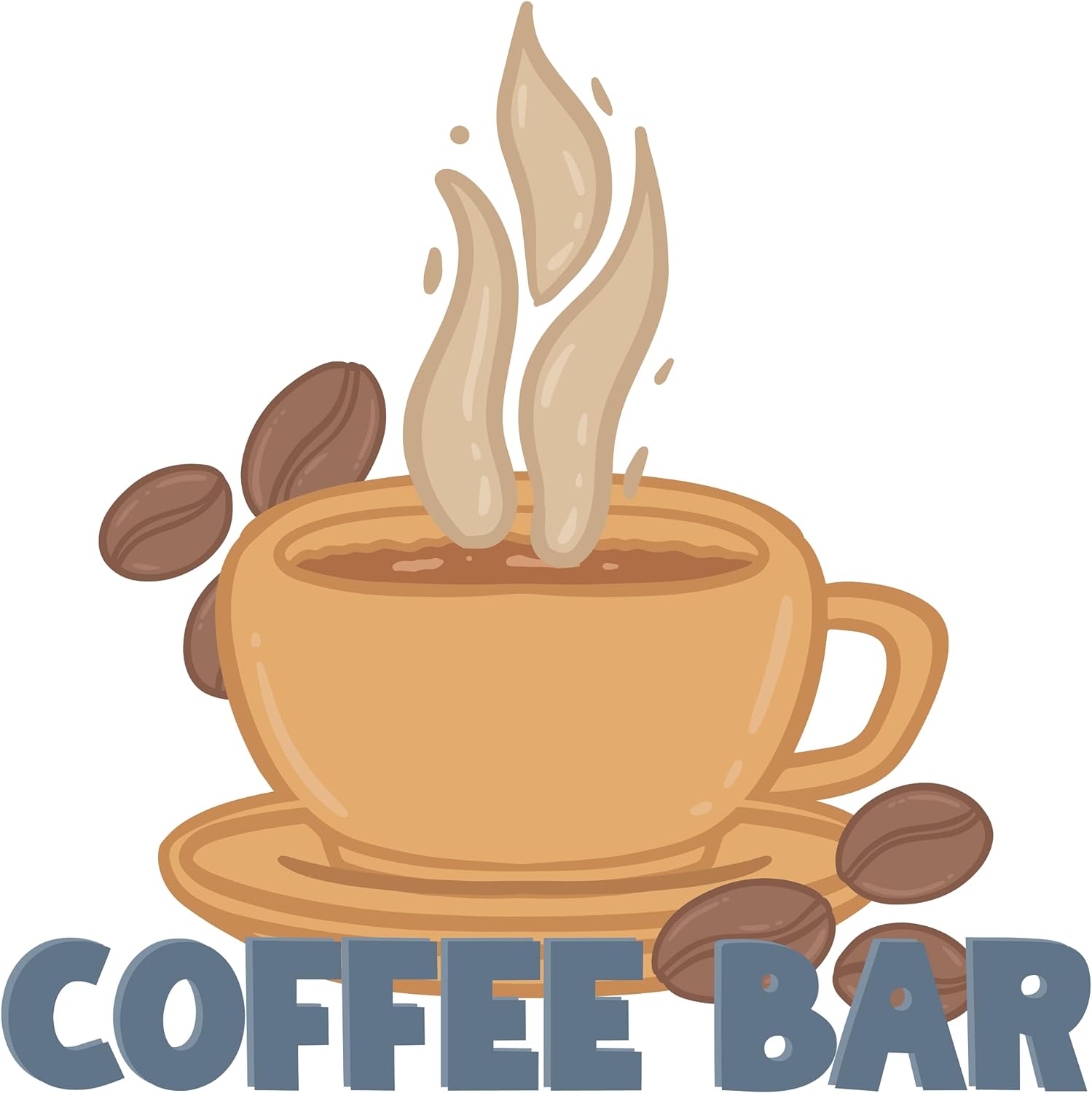 Inspirational Quote "Coffee Bar" Motivational Sticker Vinyl Decal Motivation Stickers- 5" Vinyl Sticker Waterproof
