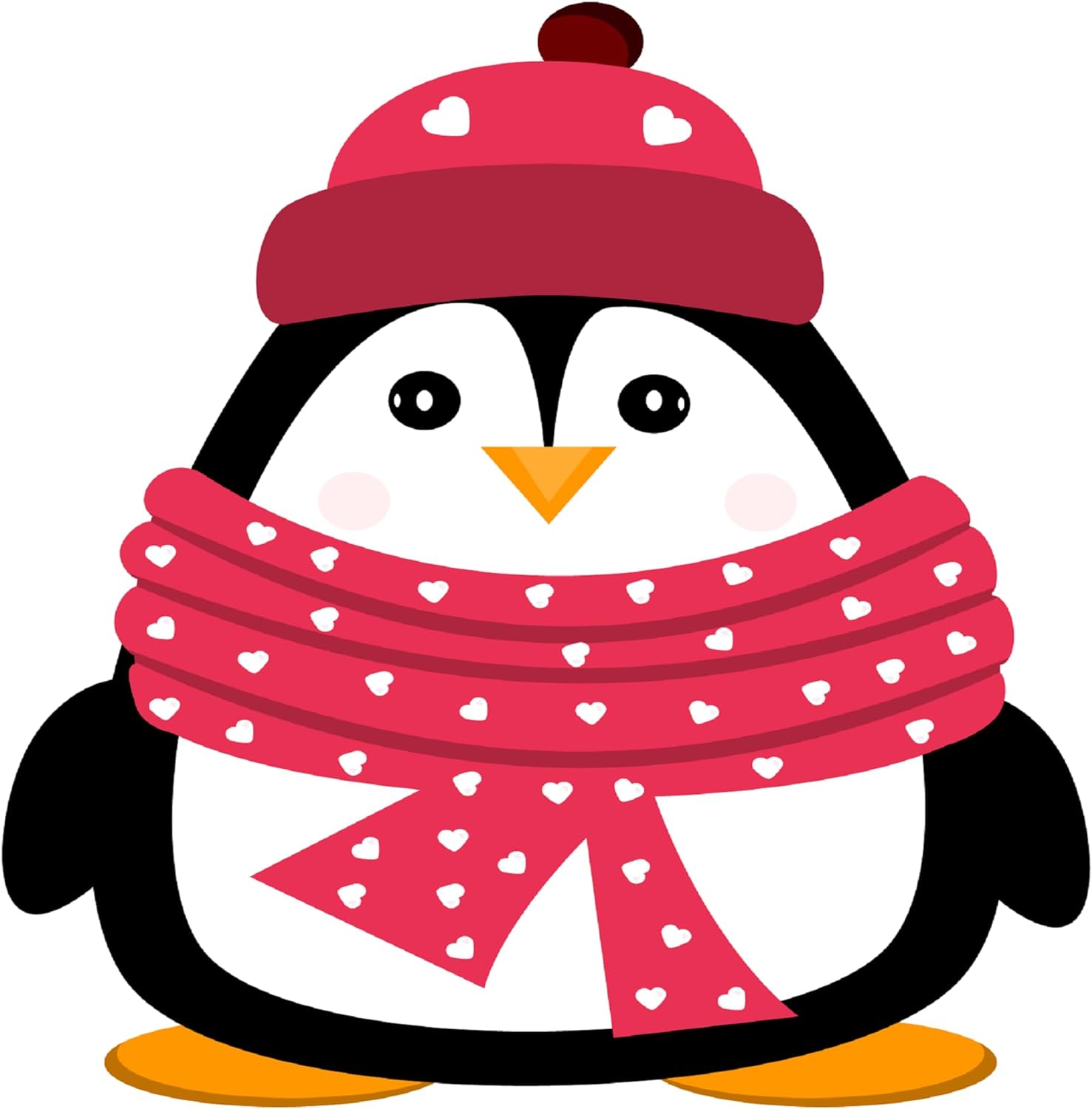 Inspirational Quote Penguin with Scarf Motivational Sticker Vinyl Decal Motivation Stickers- 5" Vinyl Sticker Waterproof