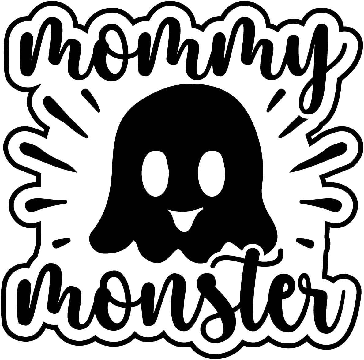 Inspirational Quote Mommy Monster Motivational Sticker Vinyl Decal Motivation Stickers- 5" Vinyl Sticker Waterproof
