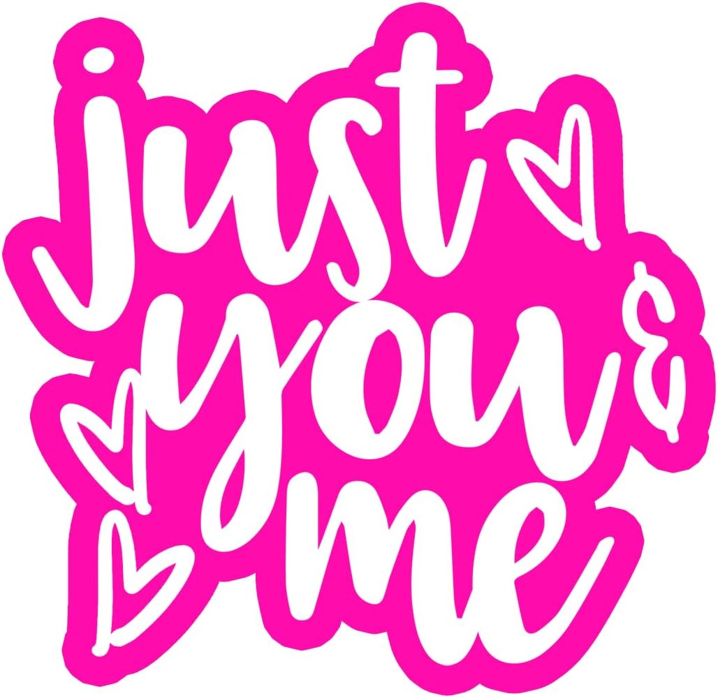 Inspirational Quote Just You Me Motivational Sticker Vinyl Decal Motivation Stickers- 5" Vinyl Sticker Waterproof