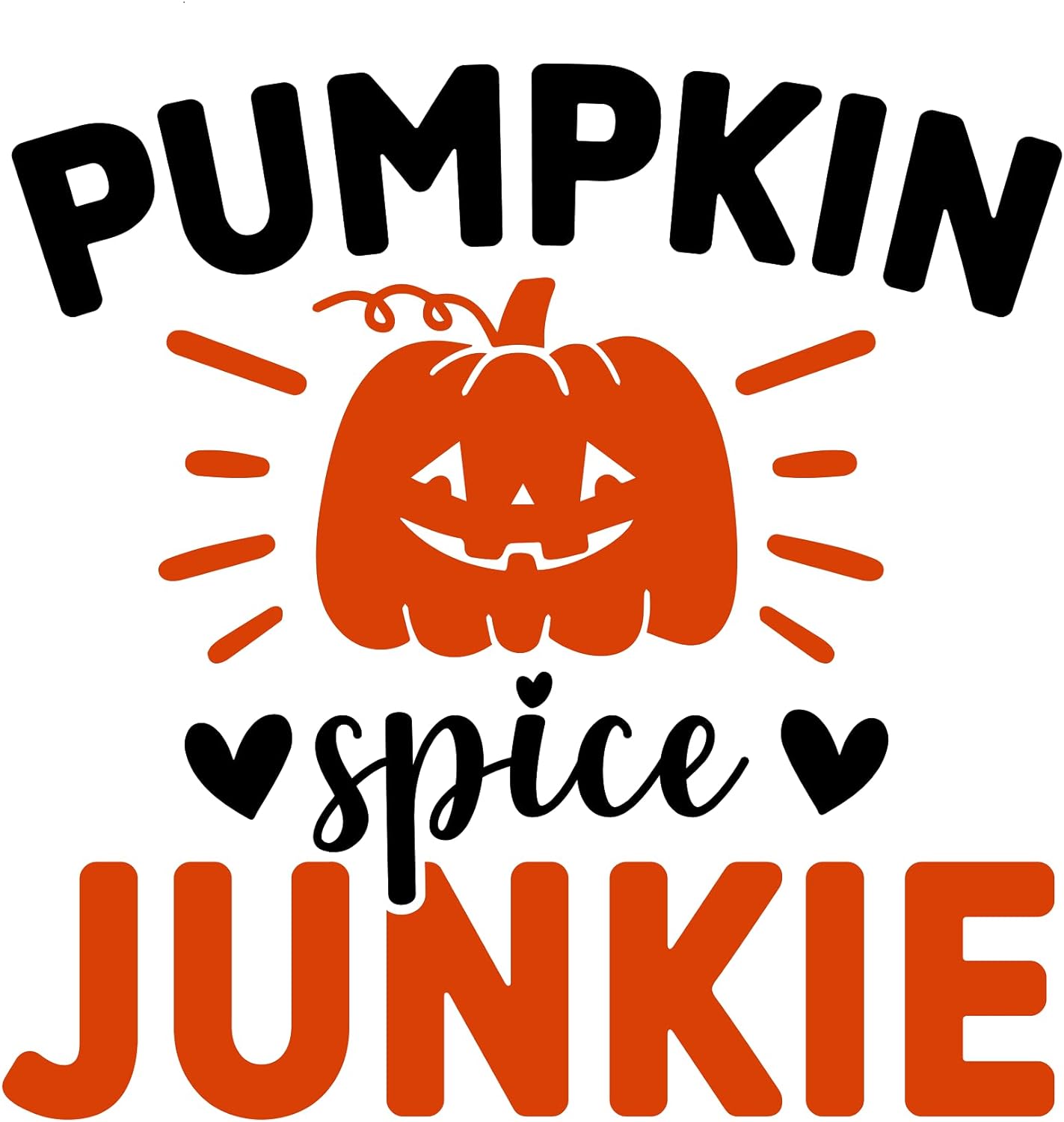 Inspirational Quote Pumpkin Spice Junkie Motivational Sticker Vinyl Decal Motivation Stickers- 5" Vinyl Sticker Waterproof
