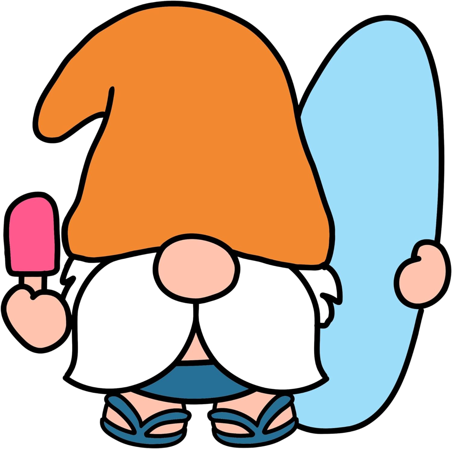 Inspirational Quote "Gnomes with Ice Cream" Motivational Sticker Vinyl Decal Motivation Stickers- 5" Vinyl Sticker Waterproof