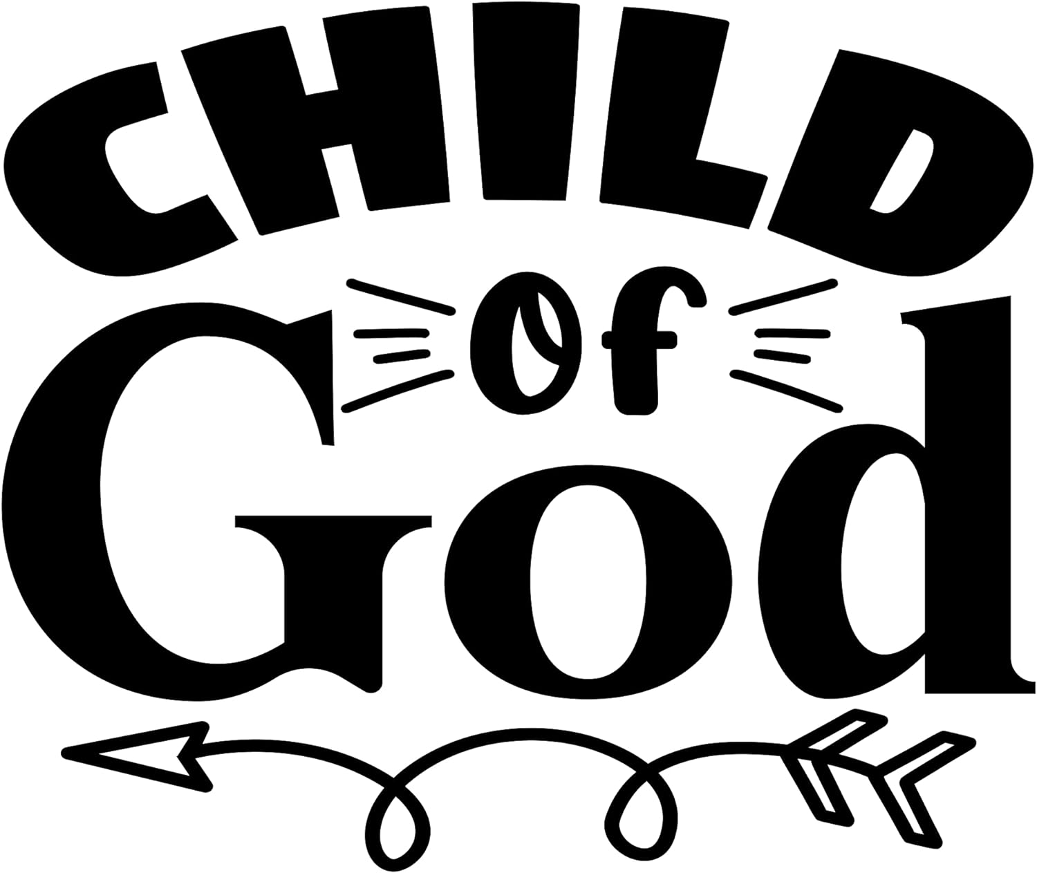 Inspirational Quote "Child of God' Pretty Gift Sticker" Motivational Sticker Vinyl Decal Motivation Stickers- 5" Vinyl Sticker Waterproof
