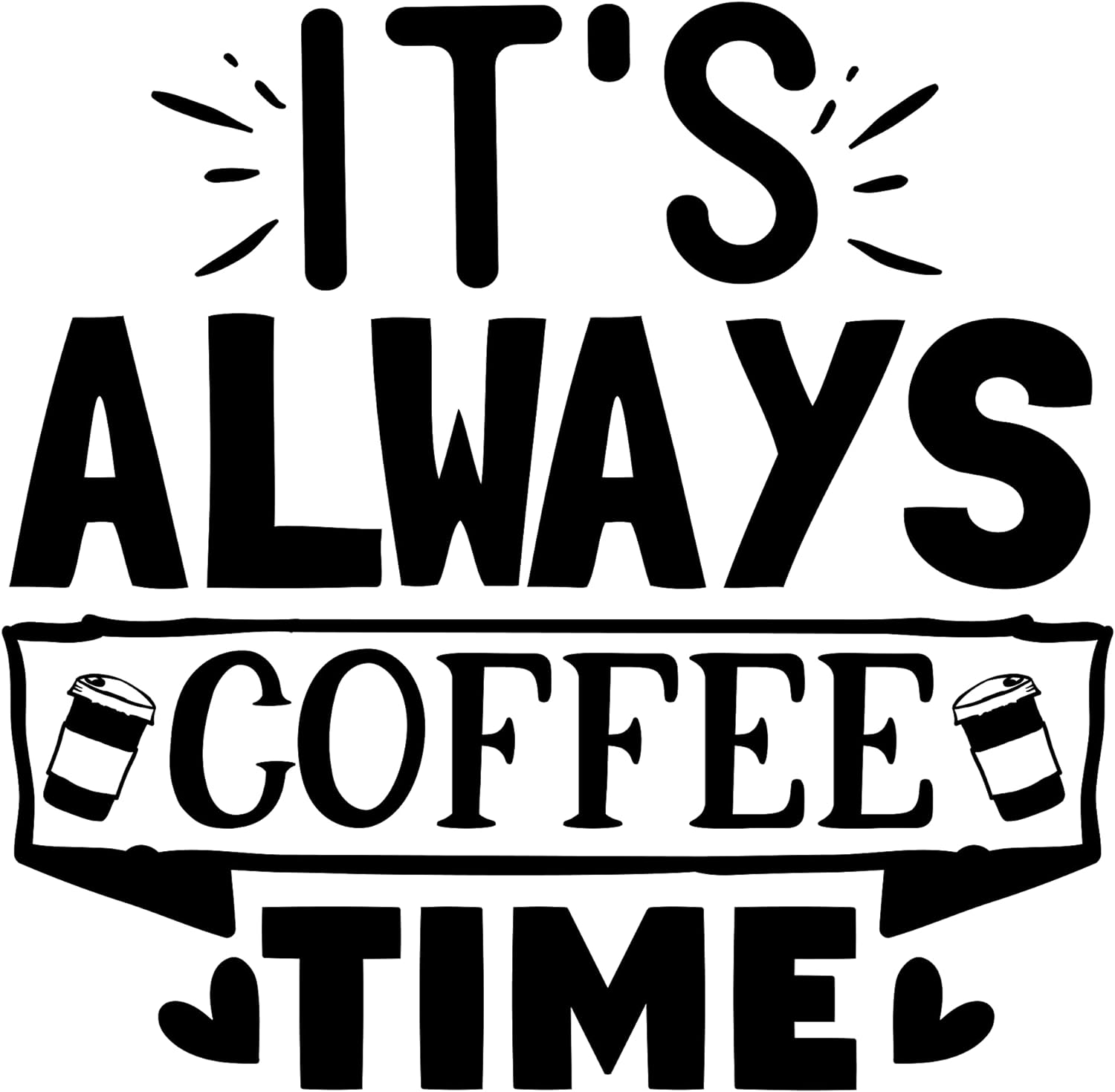 Inspirational Quote "Just Brew It" Motivational Sticker Vinyl Decal Motivation Stickers- 5" Vinyl Sticker Waterproof