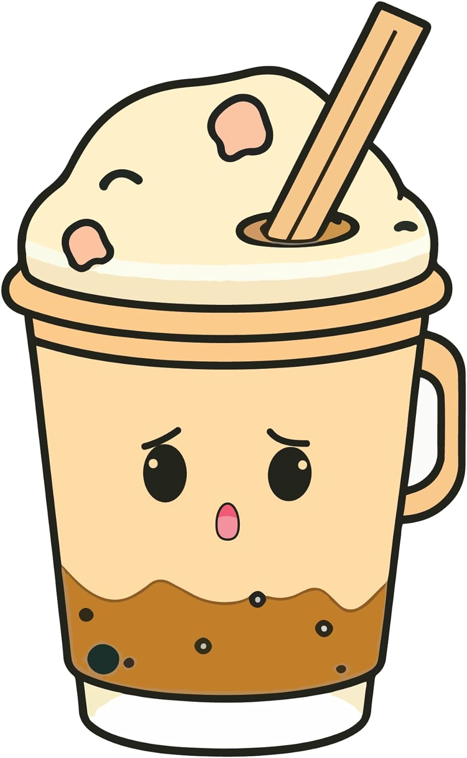 Inspirational Quote "Shcoking Milkshake Glass" Motivational Sticker Vinyl Decal Motivation Stickers- 5" Vinyl Sticker Waterproof