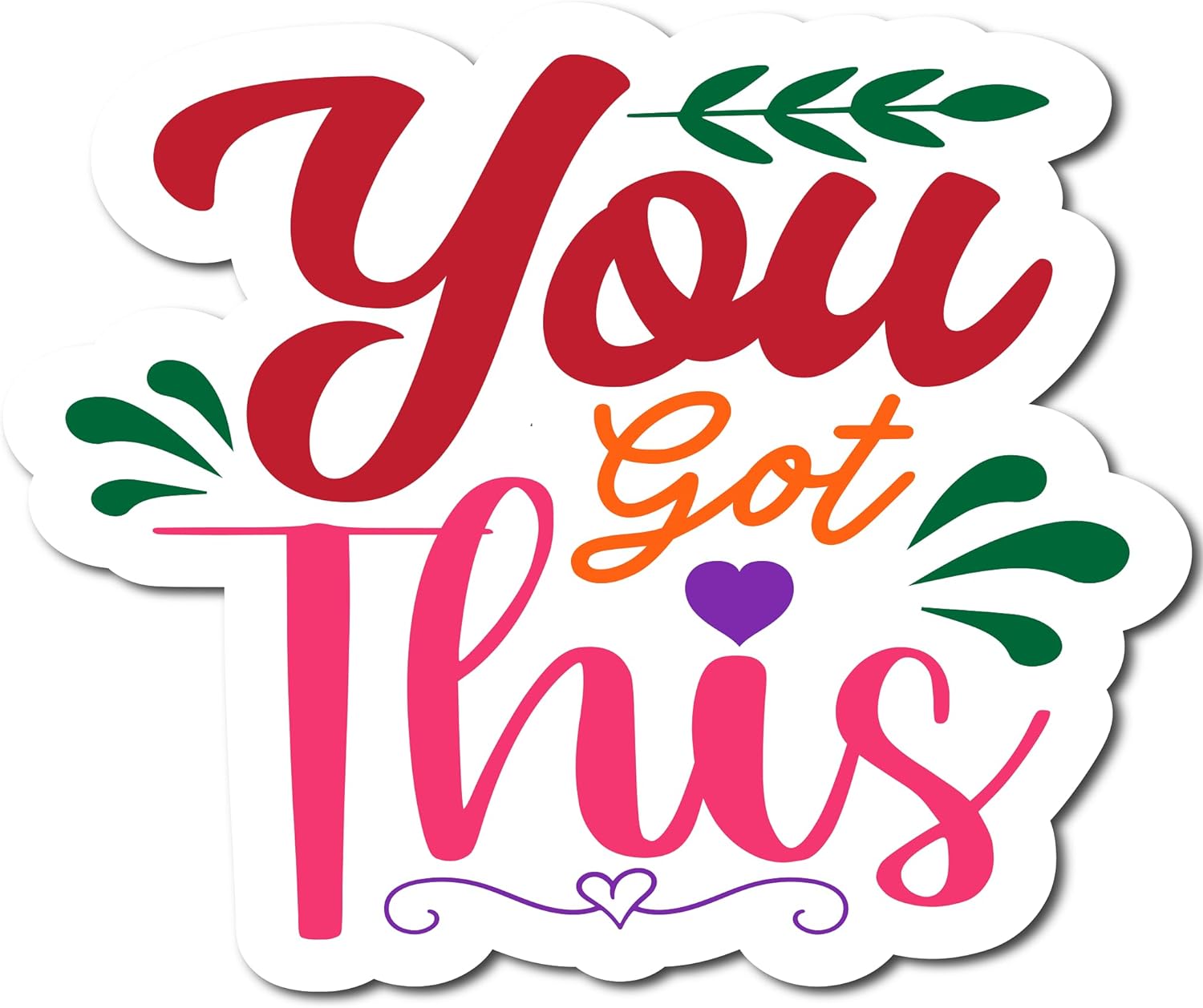 Inspirational Quote "You Got This Icon" Motivational Sticker Vinyl Decal Motivation Stickers- 5" Vinyl Sticker Waterproof