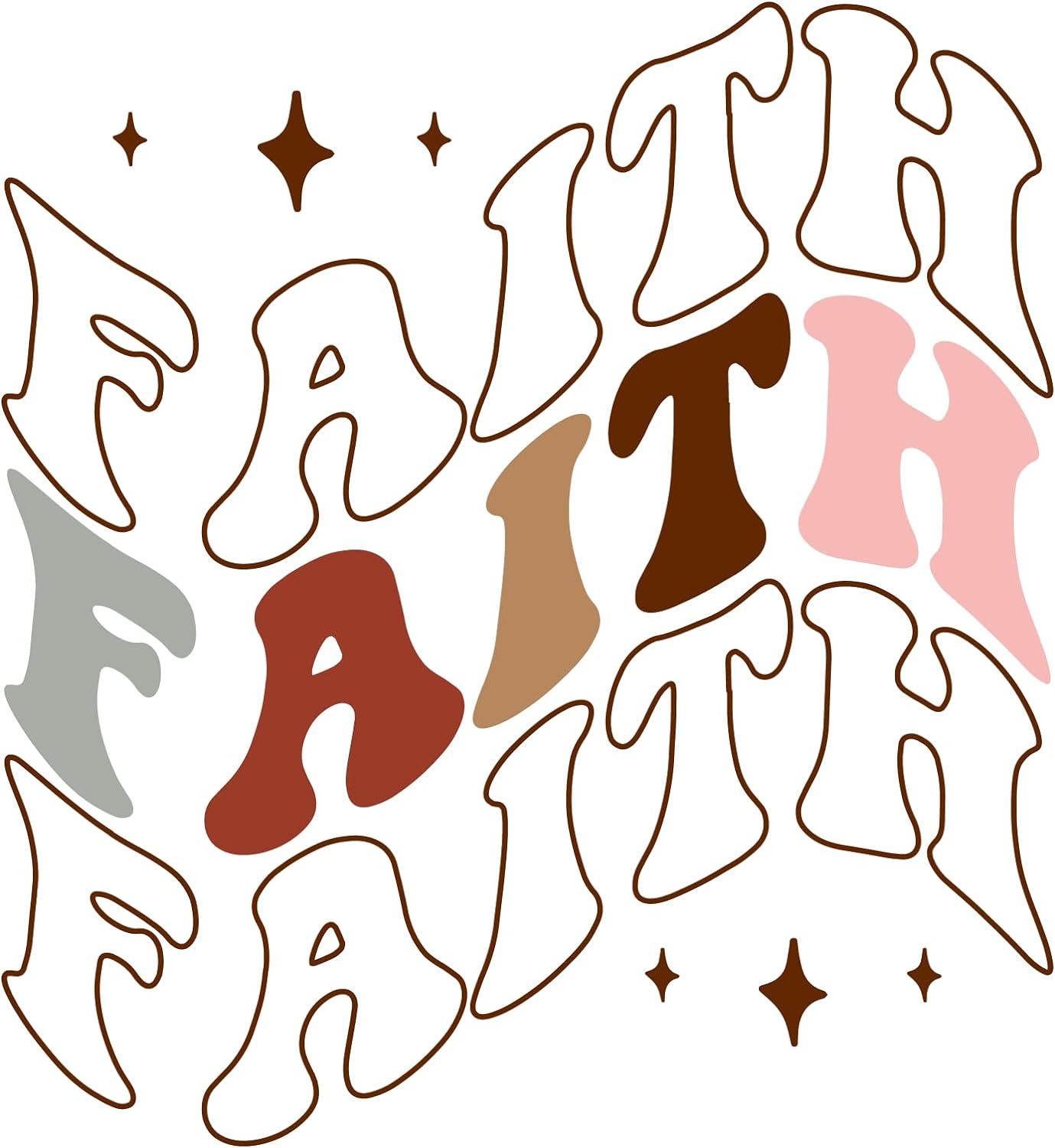 Inspirational Quote "Faith" Motivational Sticker Vinyl Decal Motivation Stickers- 5" Vinyl Sticker Waterproof