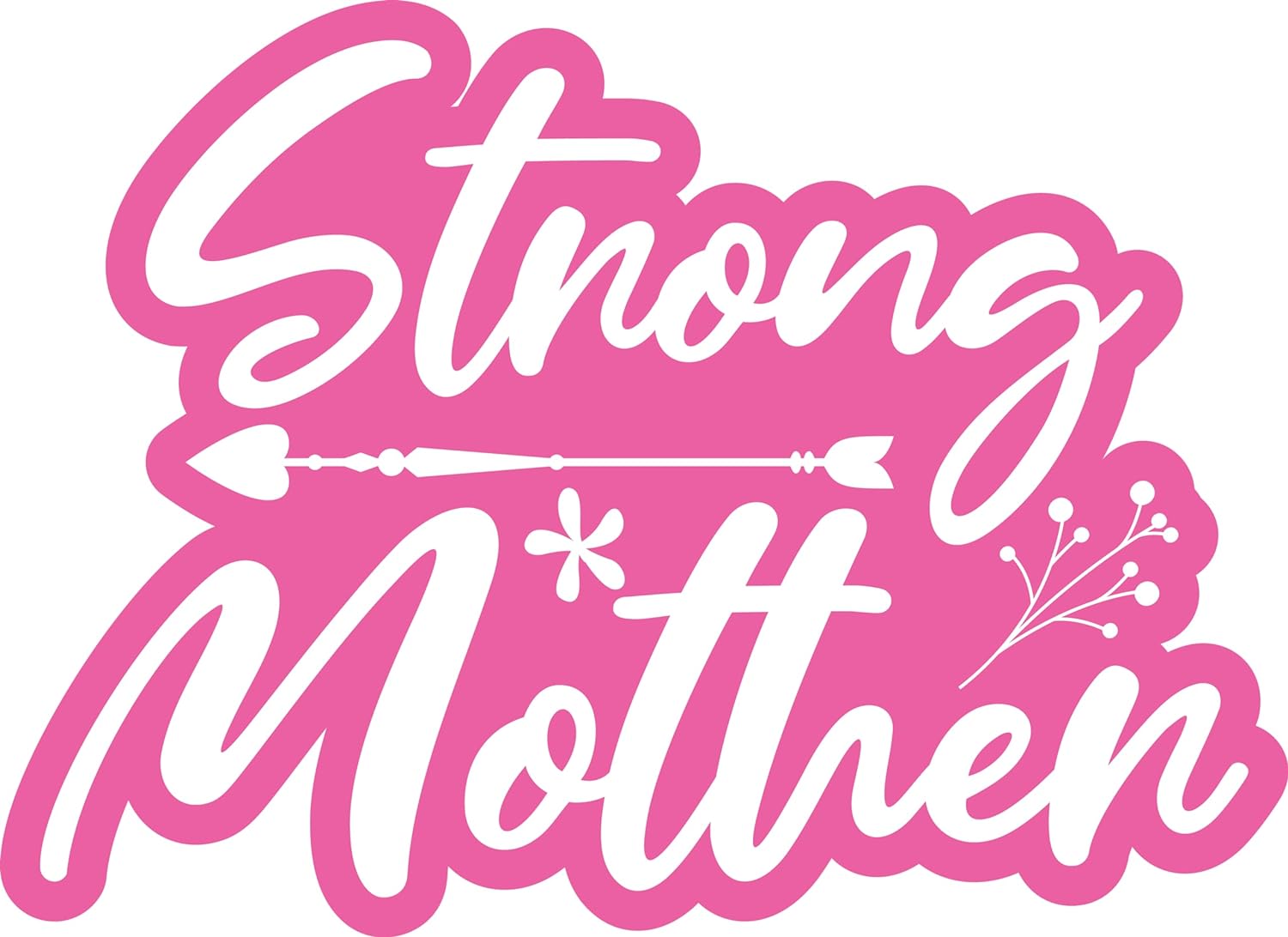Inspirational Quote "Strong Mother" Motivational Sticker Vinyl Decal Motivation Stickers- 5" Vinyl Sticker Waterproof