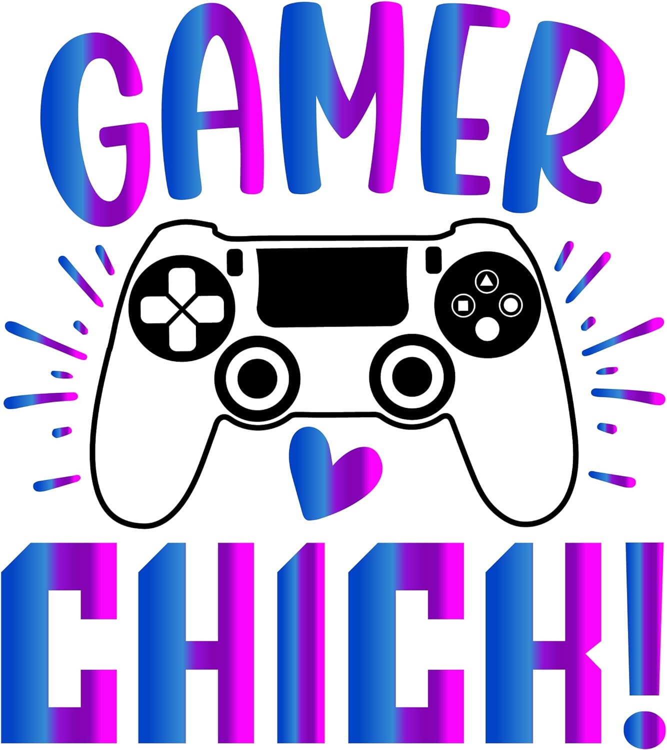 Inspirational Quote Gamer Chick Great Gift Motivational Sticker Vinyl Decal Motivation Stickers- 5" Vinyl Sticker Waterproof