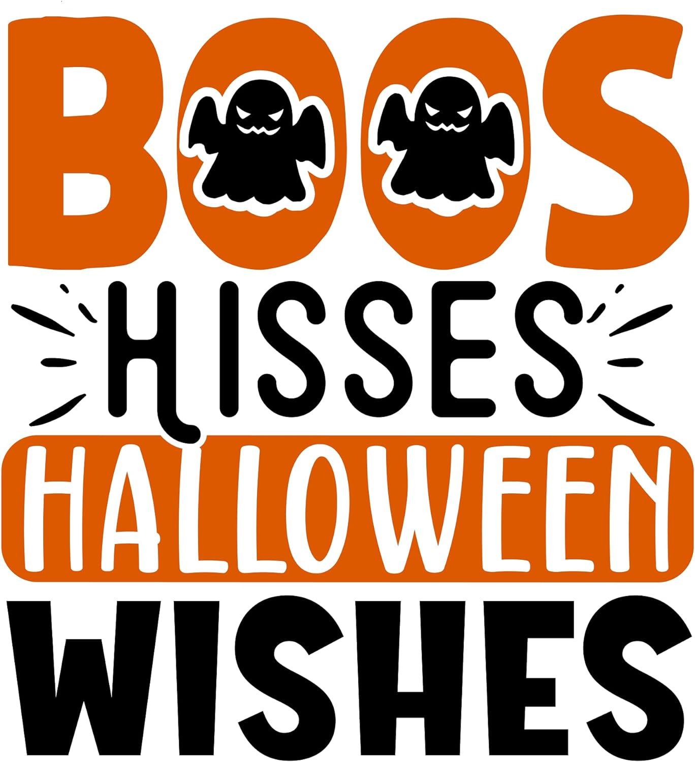 Inspirational Quote Boss Hisses Halloween Wishes Motivational Sticker Vinyl Decal Motivation Stickers- 5" Vinyl Sticker Waterproof