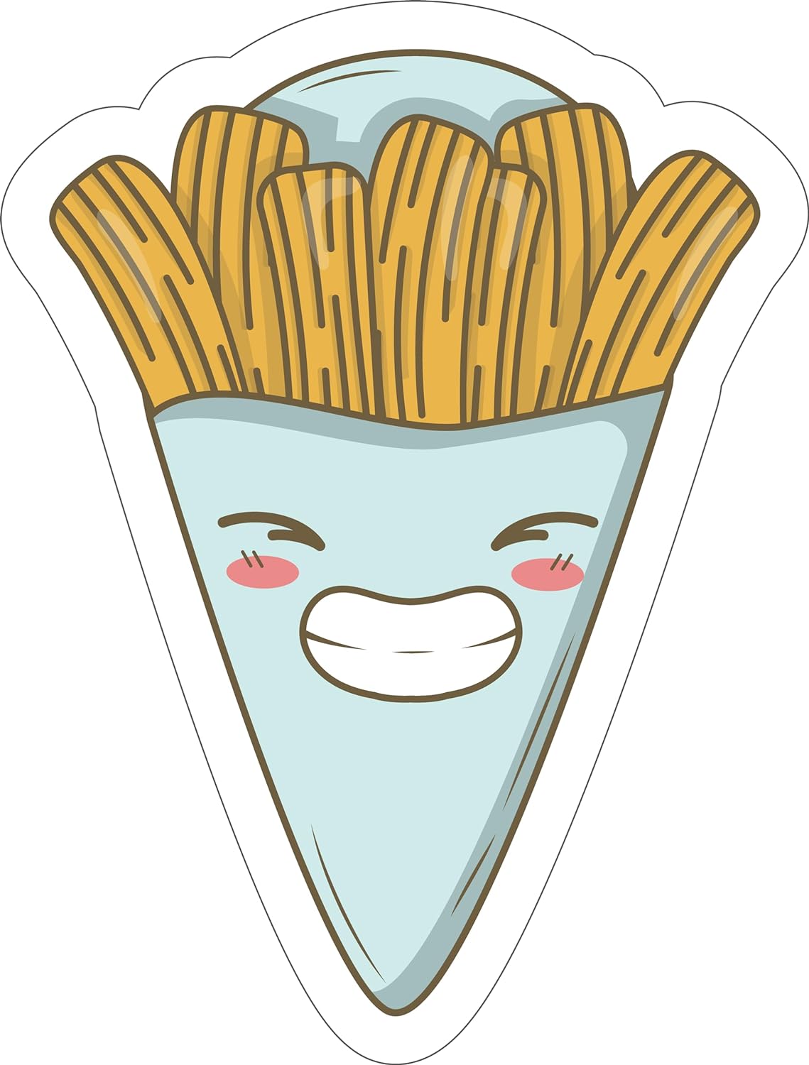 Inspirational Quote Churros Cartoon Sticker Motivational Sticker Vinyl Decal Motivation Stickers- 5" Vinyl Sticker Waterproof