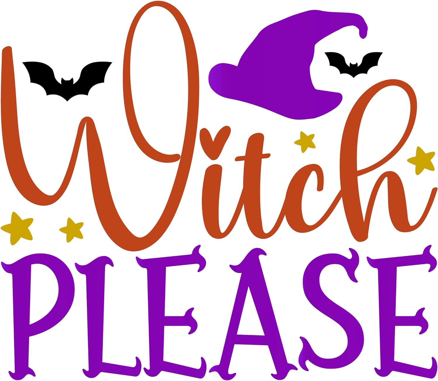 Inspirational Quote Witch Please, Great Gift Sticker Motivational Sticker Vinyl Decal Motivation Stickers- 5" Vinyl Sticker Waterproof
