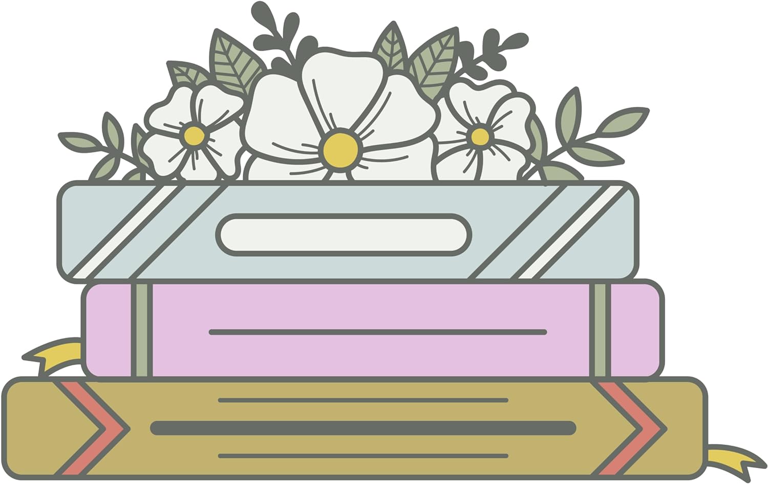 Inspirational Quote Vintage Floral Book Isolated Motivational Sticker Vinyl Decal Motivation Stickers- 5" Vinyl Sticker Waterproof