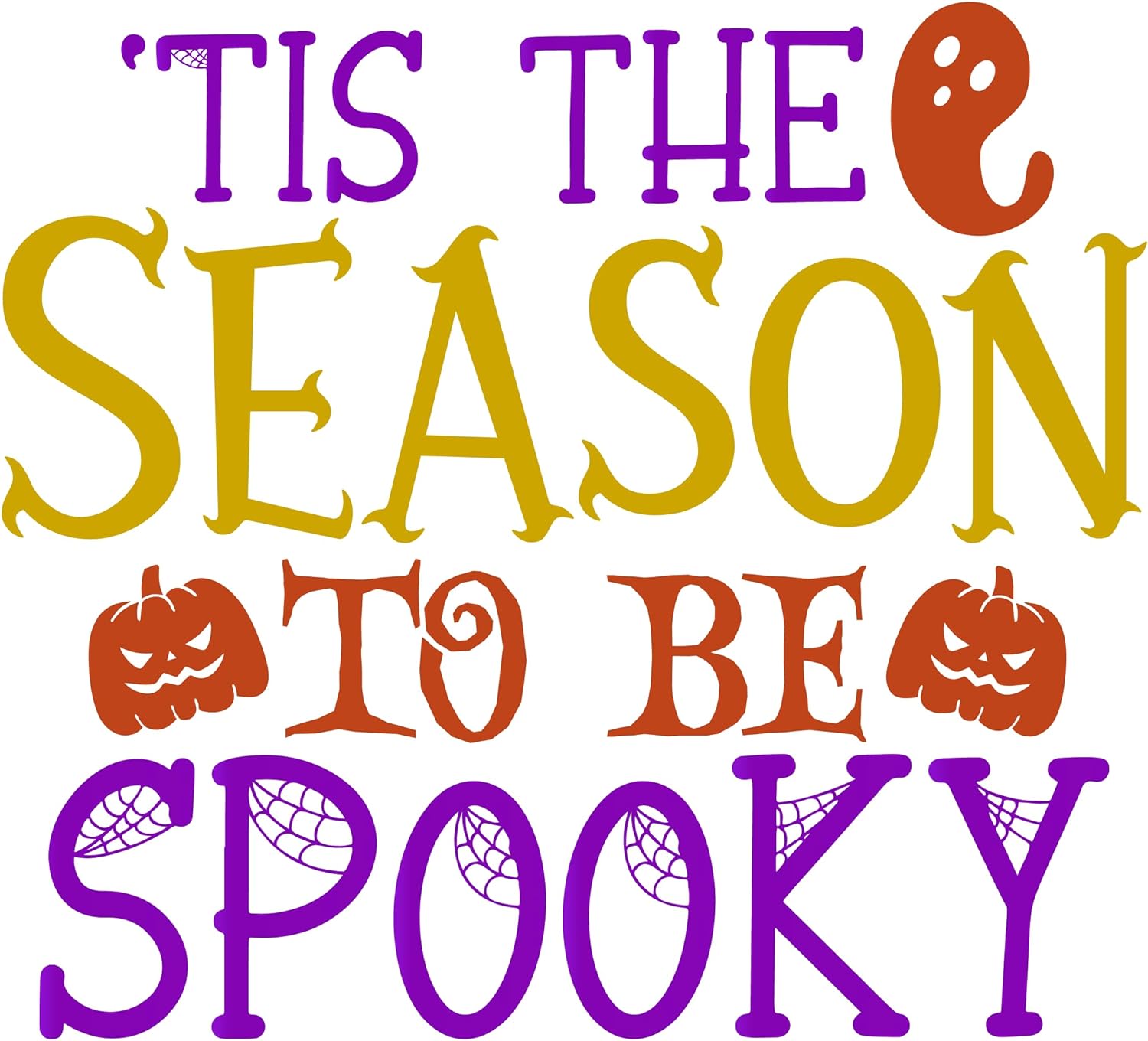 Inspirational Quote Tis The Season to Be Spooky Motivational Sticker Vinyl Decal Motivation Stickers- 5" Vinyl Sticker Waterproof