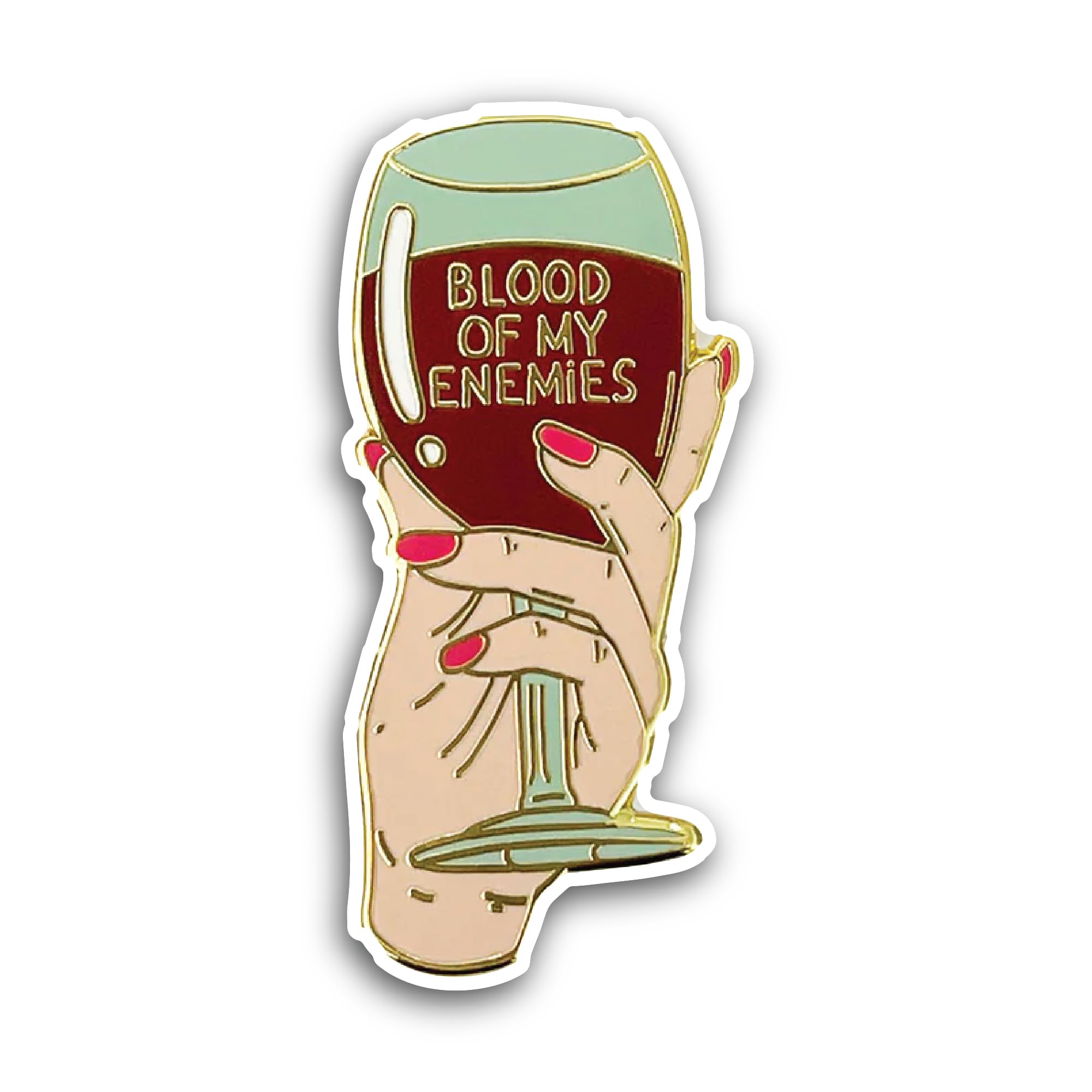 2 (Pieces) 3" and 5" Blood of My Enemies Sticker, Waterproof Vinyl Decals for Many Purpose Like Cars