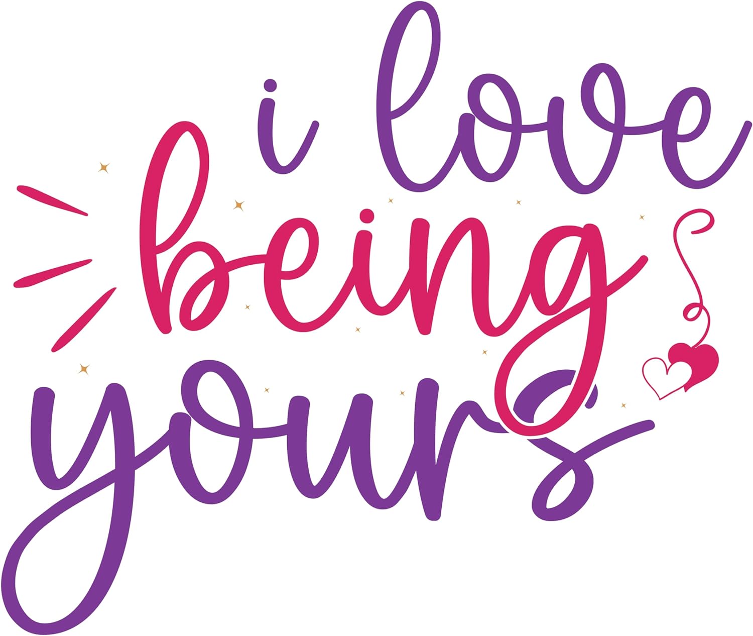 Inspirational Quote I Love Beings Yours Motivational Sticker Vinyl Decal Motivation Stickers- 5" Vinyl Sticker Waterproof